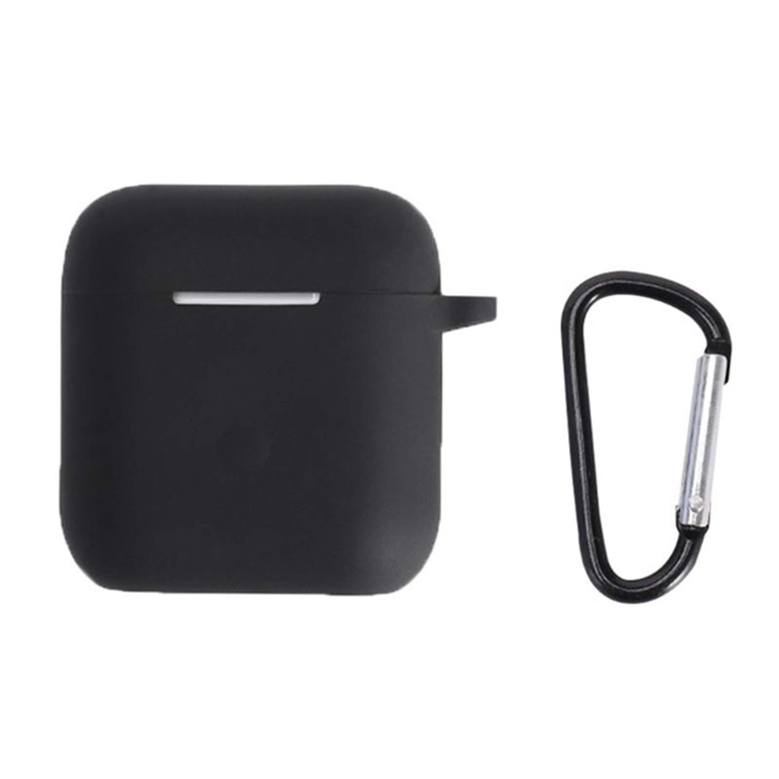 HEVIRGO Bluetooth Headset Case Cover for QCY T8 - Wireless Earbuds Protective Case with Dustproof Silicone Shell, Charging Case Compatible with QCY T8 (Black) - Perfect for Travel, Gym, and Daily Protection