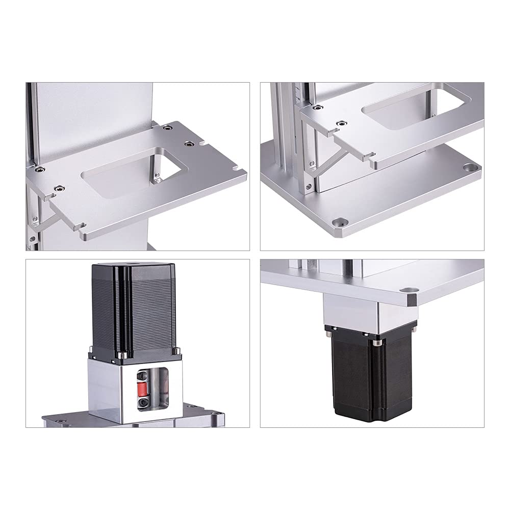 Cloudray 800mm Z Axis Lift Table for 1064nm Fiber Laser Marking Machine - Manual Adjustable Height Workbench for Metal Engraving & Jewelry Marking