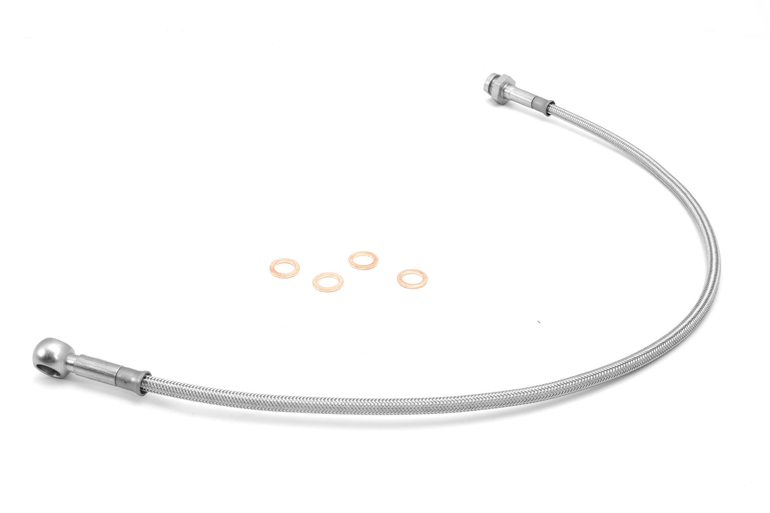 Rugged Ridge Stainless Steel Front Brake Hose Kit 16734.07 for 1987-1995 Jeep Wrangler YJ - Off-Road & Adventure Vehicle Upgrade