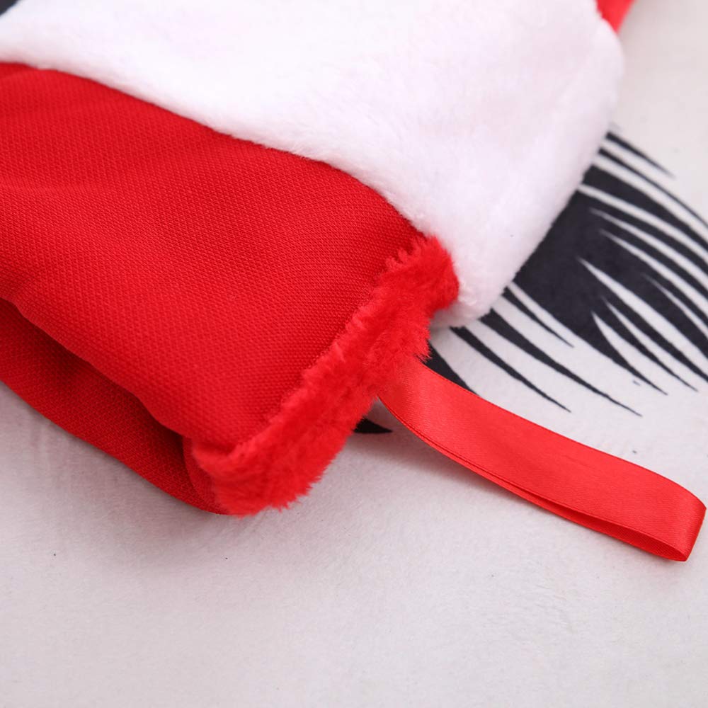 Large Plush Red & White Christmas Stockings - 2 Pack for Holiday Home Decor, Personalized Xmas Tree & Fireplace Hanging Stockings, Party Decorations | Perfect for Christmas Gifts, Family Gatherings & Festive Celebrations