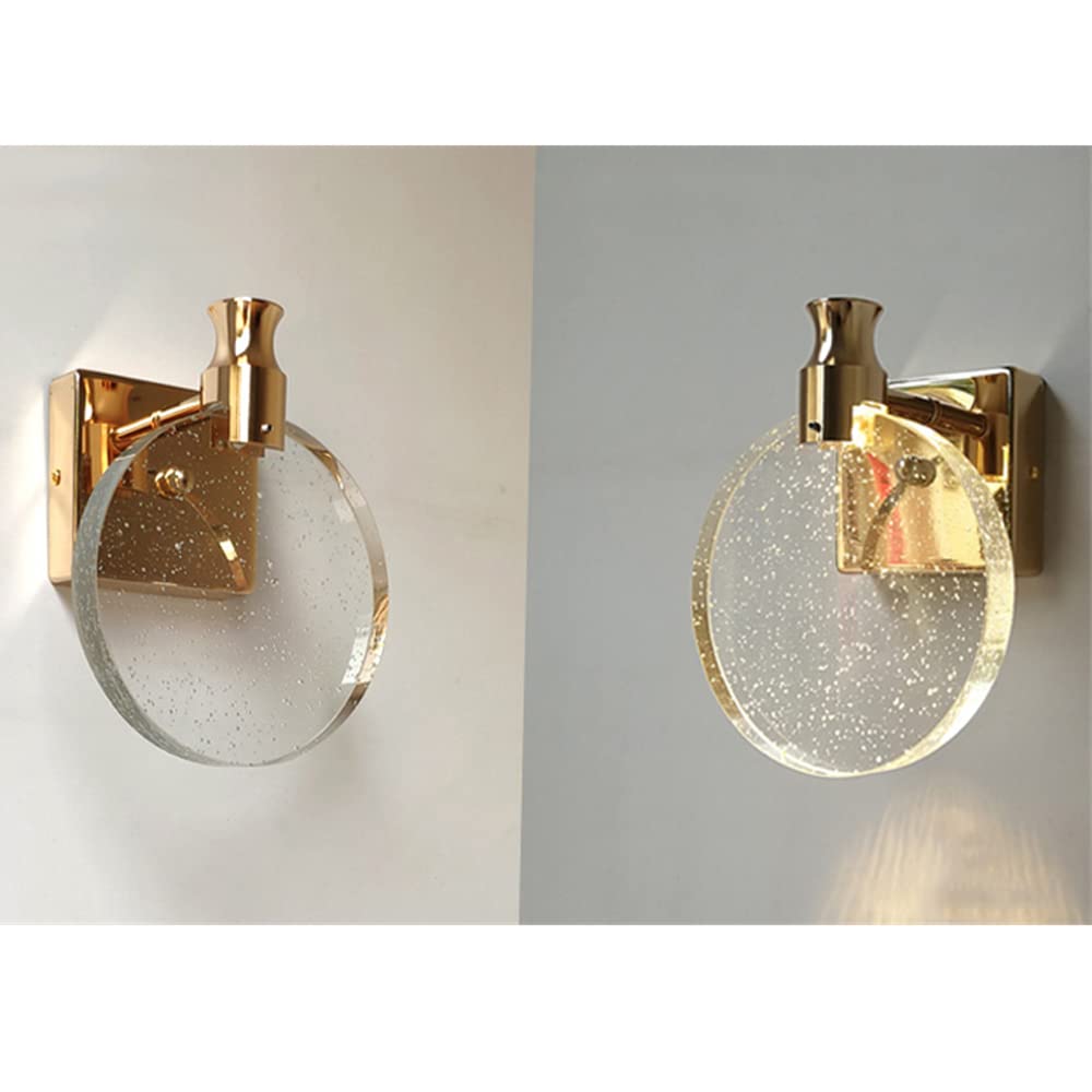 Elegant Crystal Wall Lamp - LED Vanity Lights for Bathroom, Bedroom & Living Room | Modern Mirror Lighting for Makeup & Decor | Energy-Efficient Fixture for Home & Spa Use
