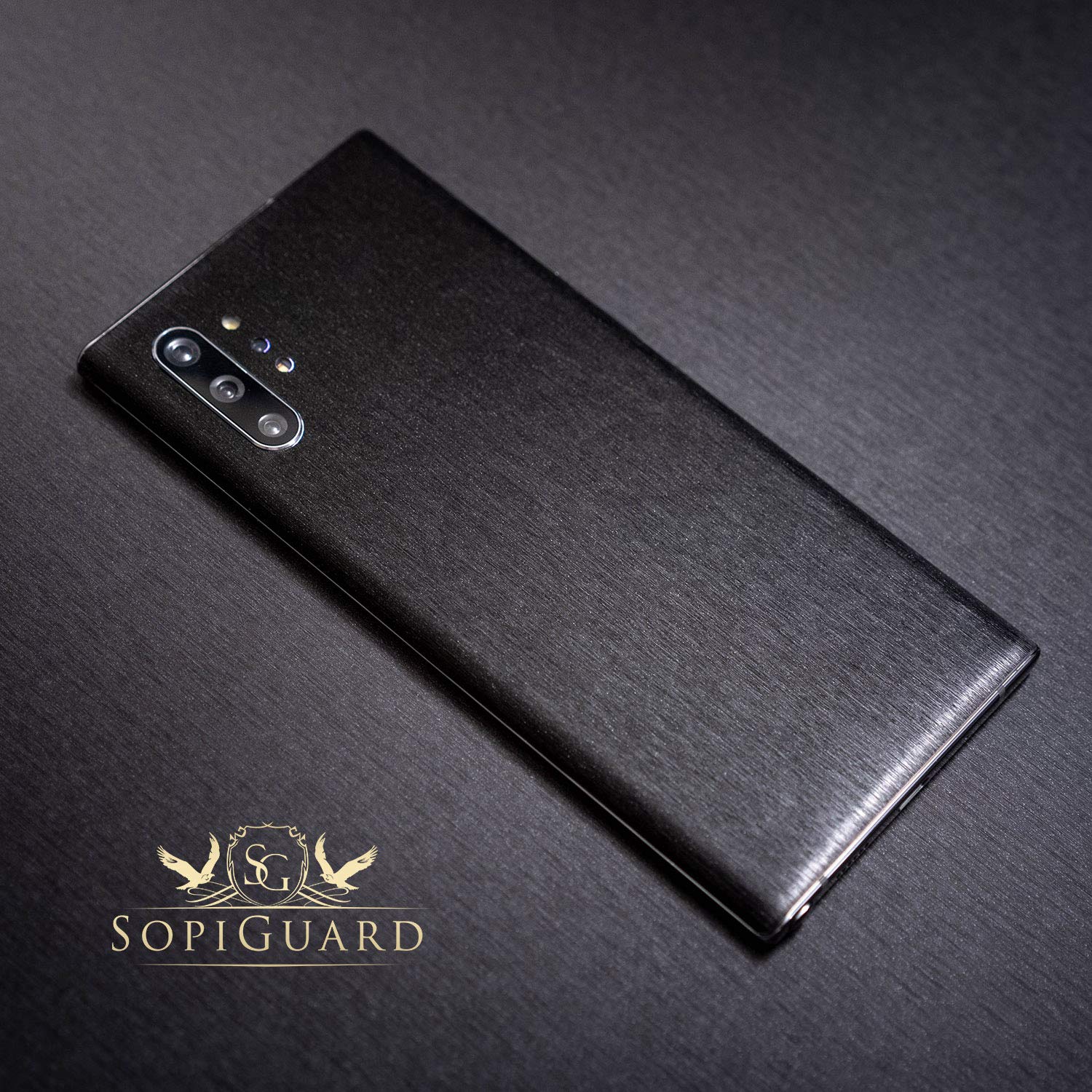SopiGuard Pixel 4a Skin - 3M Brushed Black Full Body Wrap for Perfect Fit & Protection