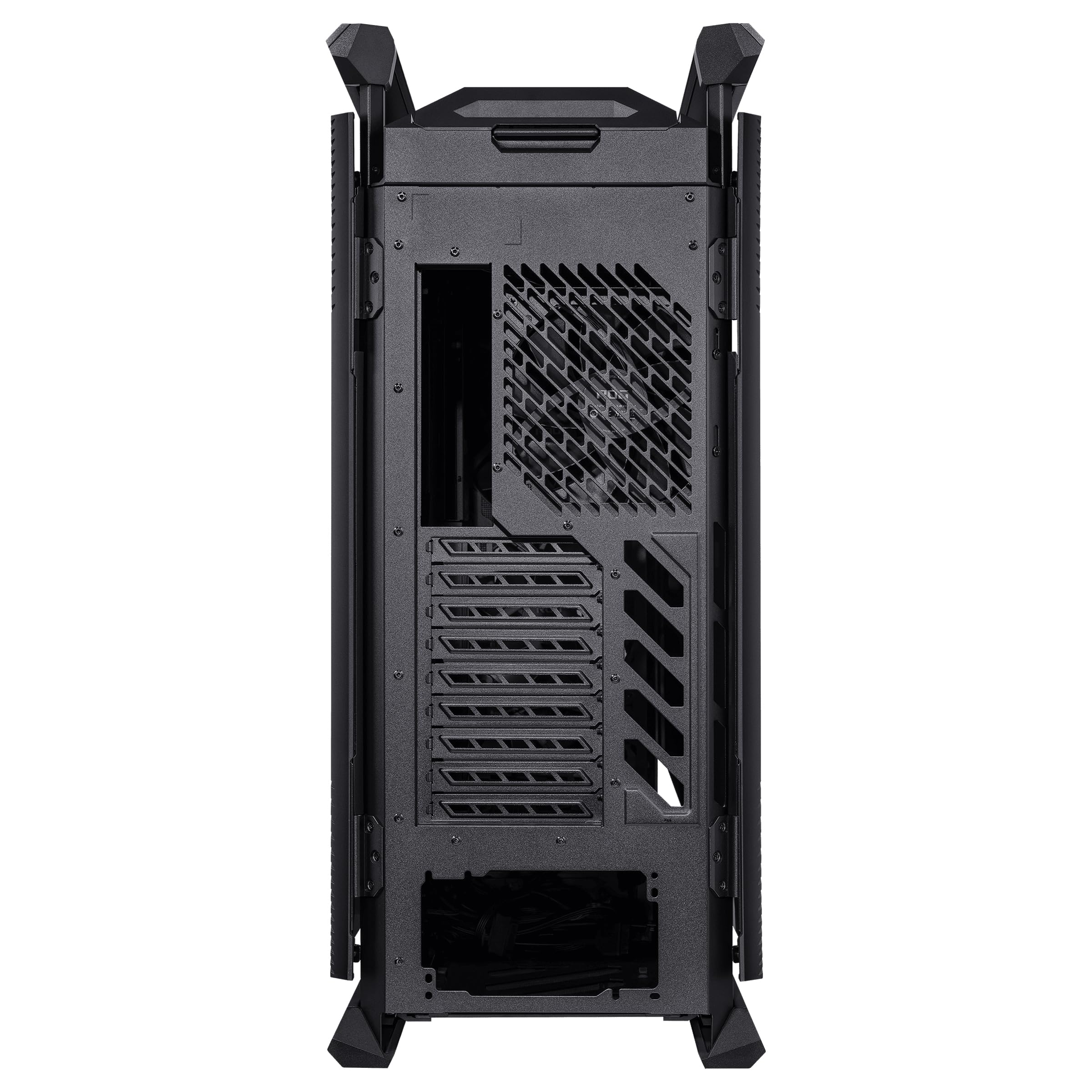 ROG Hyperion GR701 BTF Edition E-ATX Gaming PC Case with BTF Connectors - Supports 420mm Radiators, Includes 4x 140mm Fans & ARGB Fan Hub, 60W Fast Charging - Perfect for High-End Gaming Rigs & Custom Water Cooling Builds