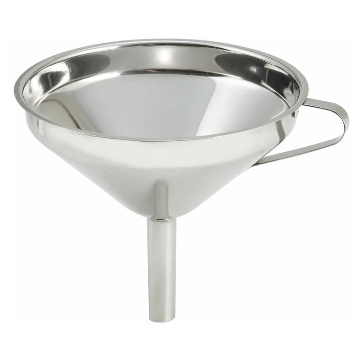 Winco 5.75-Inch Stainless Steel Funnel SF 6 - Perfect for Kitchen Cooking, Baking, Canning & Auto Oil Changes