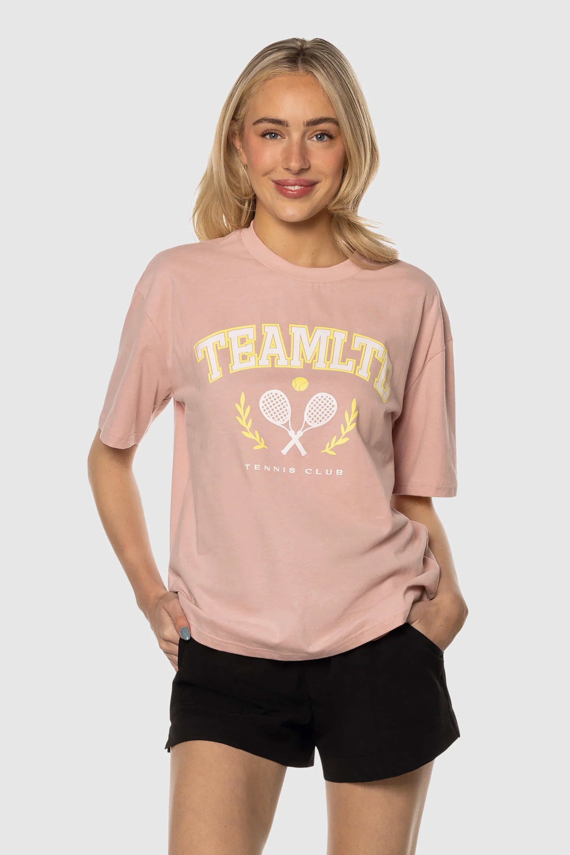 Men's Tennis Club T-Shirt - Soft Cotton Pink Tee for Casual Wear & Sports | Perfect for Tennis, Gym & Everyday Outfits