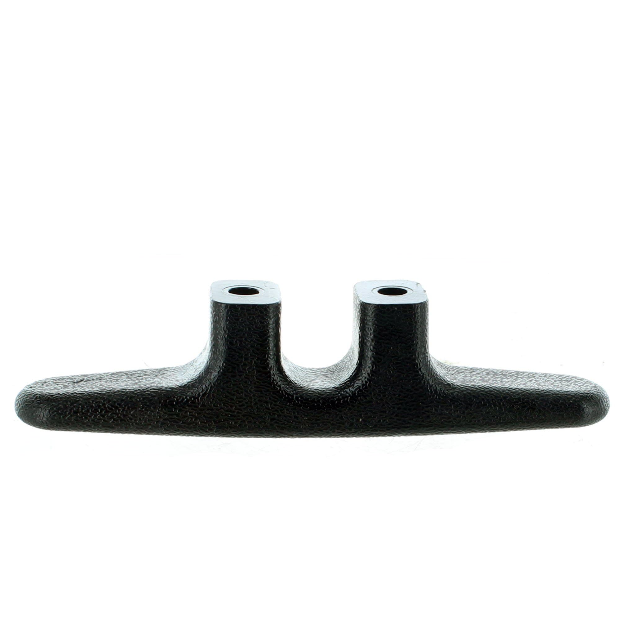 SEACHOICE 4-1/2 Inch Black Plastic Boat Cleats - Heavy Duty Marine Deck Hardware (Pack of 10) - Perfect for Docking, Mooring & Securing Ropes on Boats, Docks & Sailboats