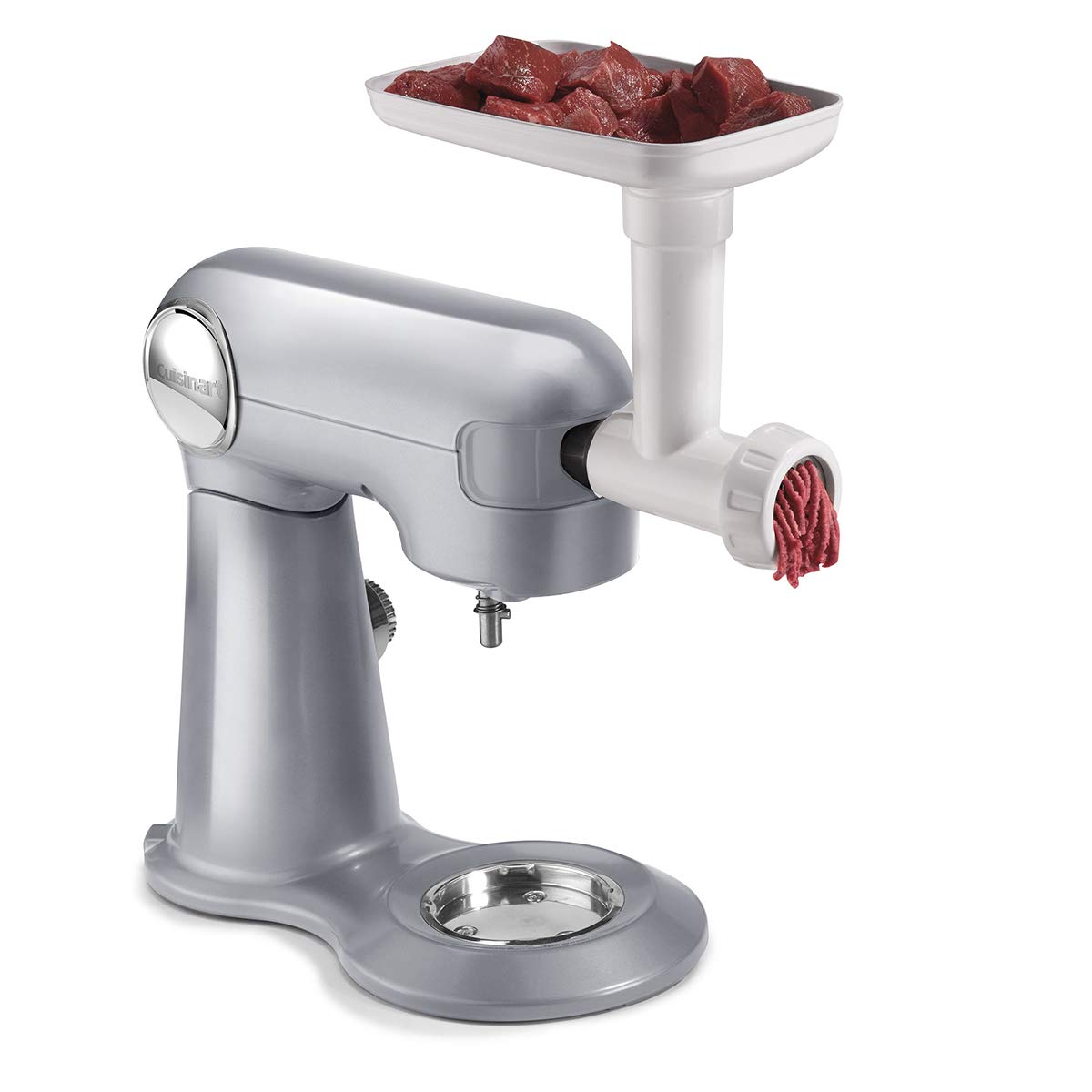 Cuisinart SM-50TQ 5.5 Quart Stand Mixer with Meat Grinder Attachment - Manual Kitchen Mixer in White & Robin's Egg Blue - Perfect for Baking, Dough Kneading & Meat Grinding at Home