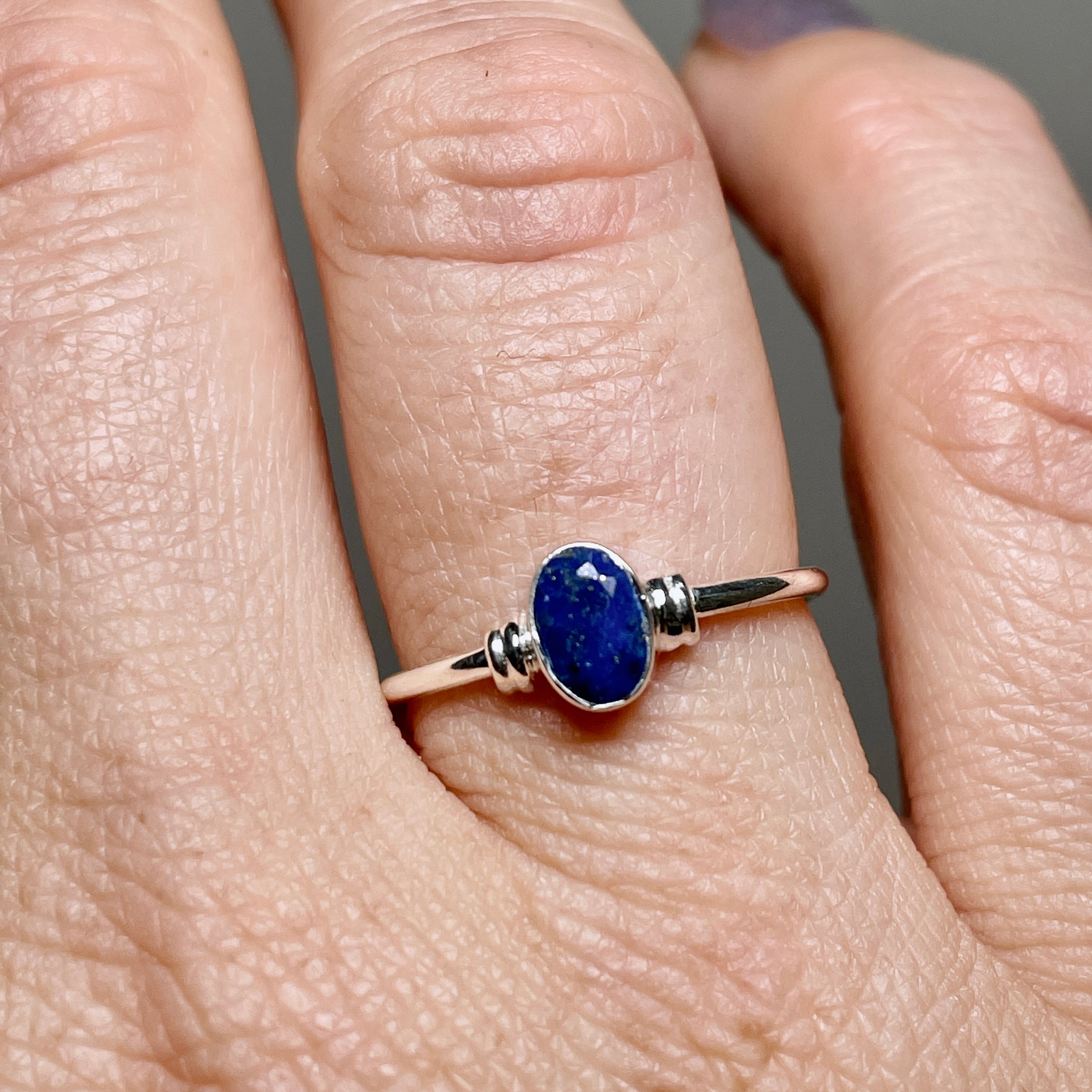 Lapis Lazuli Oval Faceted Gemstone in Sterling Silver Decorative Pendant R4813 - Perfect for Jewelry Making, Gift Giving & Spiritual Healing