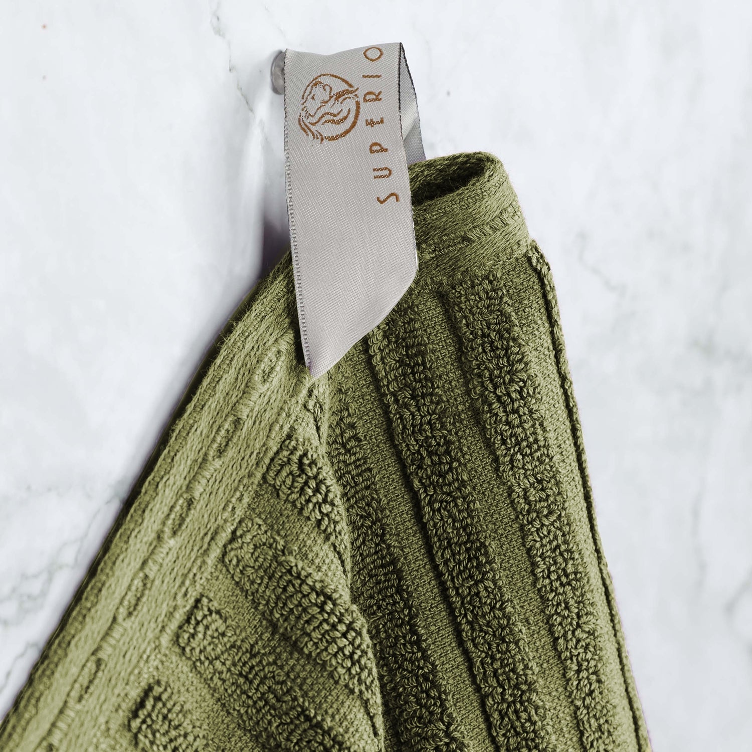 Premium Soho Ribbed Textured Cotton Bath Towel Set - Ultra Absorbent, Quick-Drying Hand & Bath Towels for Spa, Gym, and Luxury Home Use