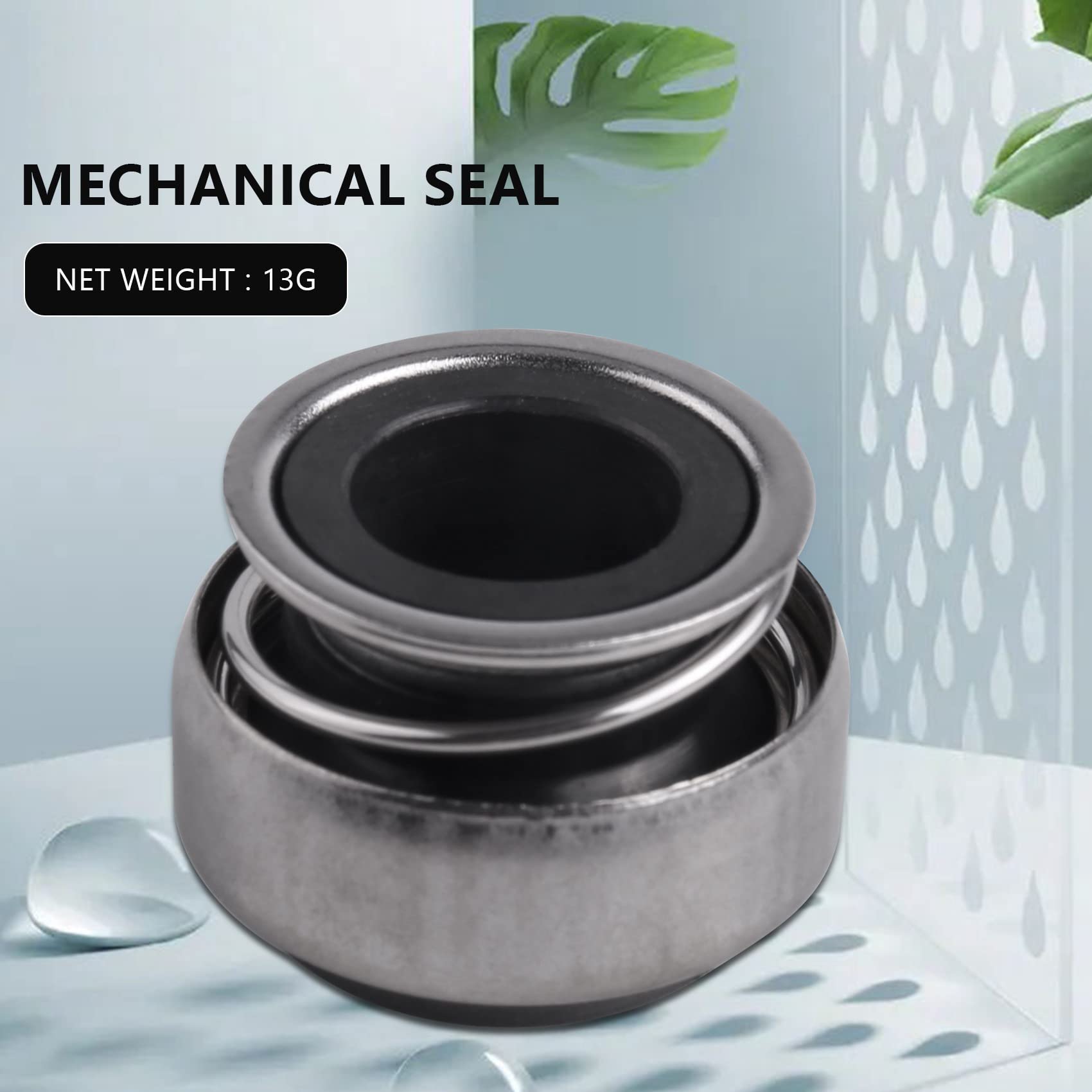 Tiger007 12mm Rubber Helical Spring for Mechanical Seal Pump Replacement - Durable Buna-N O-Ring Seal for Industrial, Marine, and Automotive Applications