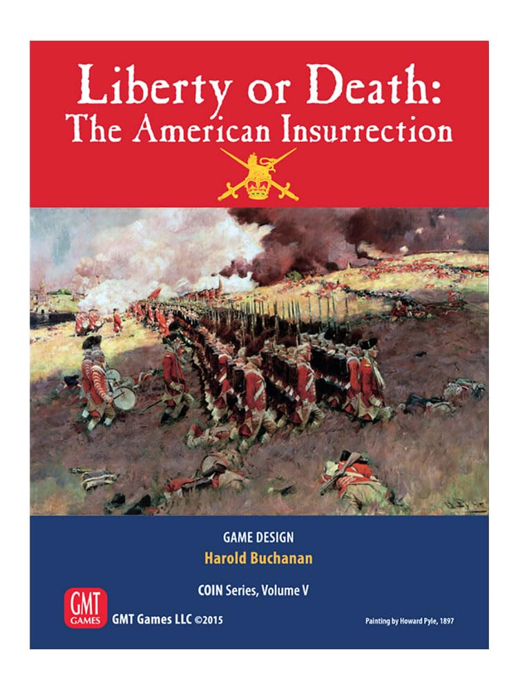 GMT Games Liberty or Death: American Insurrection - Revolutionary War Strategy Board Game for Adults & Teens - Perfect for Game Nights & History Enthusiasts