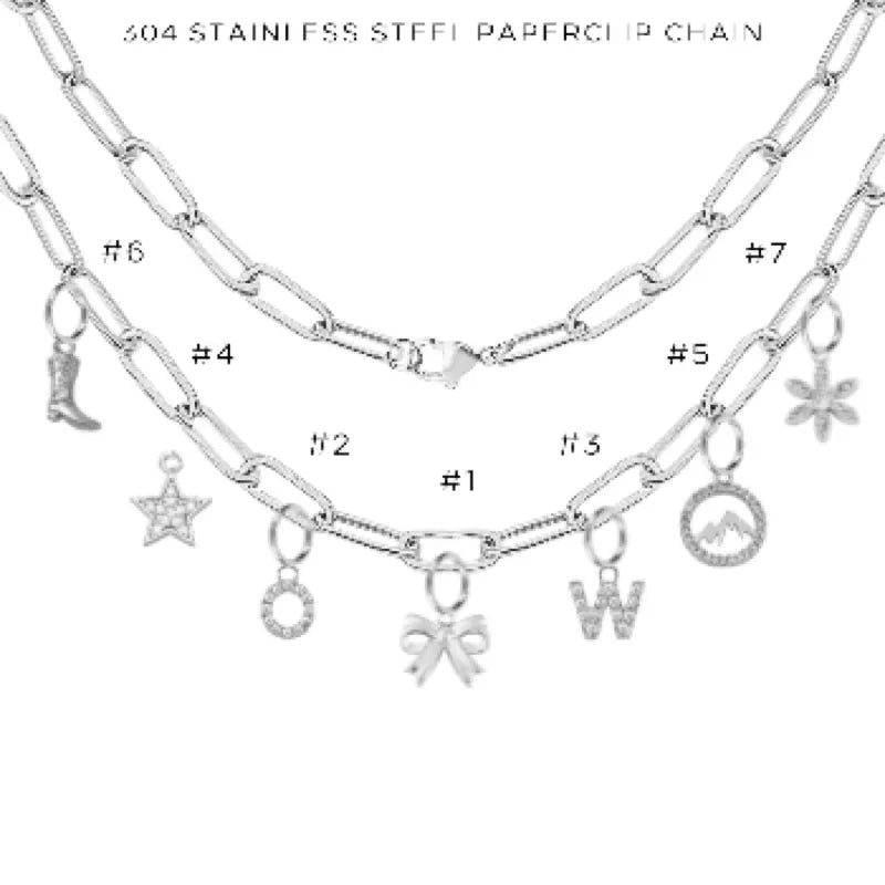 Charm Necklace with Assorted Charms - Elegant Layering Jewelry for Women | Perfect for Everyday Wear, Gifts & Special Occasions