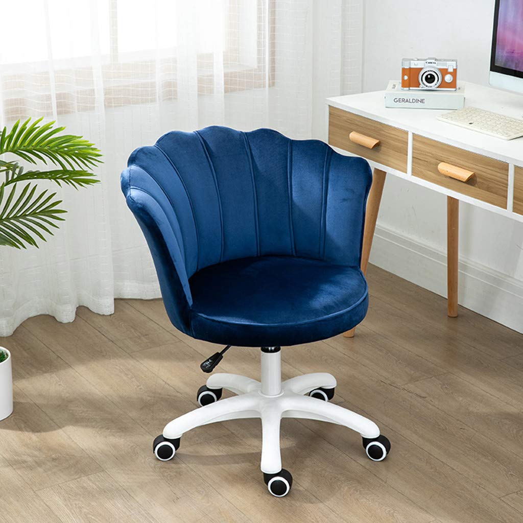 Ergonomic Velvet Swivel Office Chair - Adjustable Height Computer Desk Chair for Home Office, Living Room & Vanity - Comfortable Accent Chair for Work, Study & Relaxation