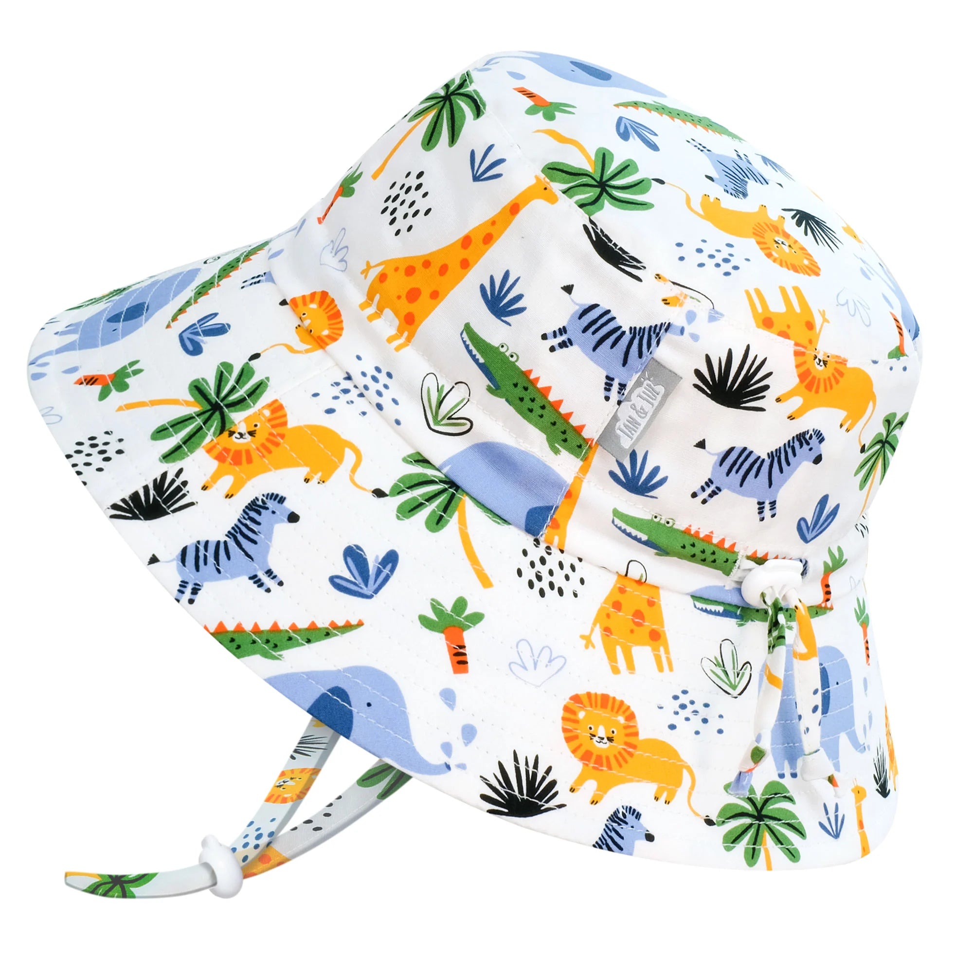 Jan & Jul Safari Cotton Bucket Hat for Kids - UPF 50+ Sun Protection, Adjustable Chin Strap, Breathable & Lightweight - Perfect for Outdoor Adventures, Beach Trips, and Summer Camping