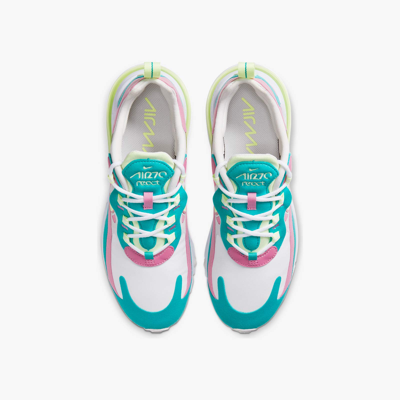 Nike Women's Air Max 270 React Running Shoes - CW7015-100 White Size 8 | Lightweight Cushioned Sneakers for Women, Gym Workouts & Casual Wear