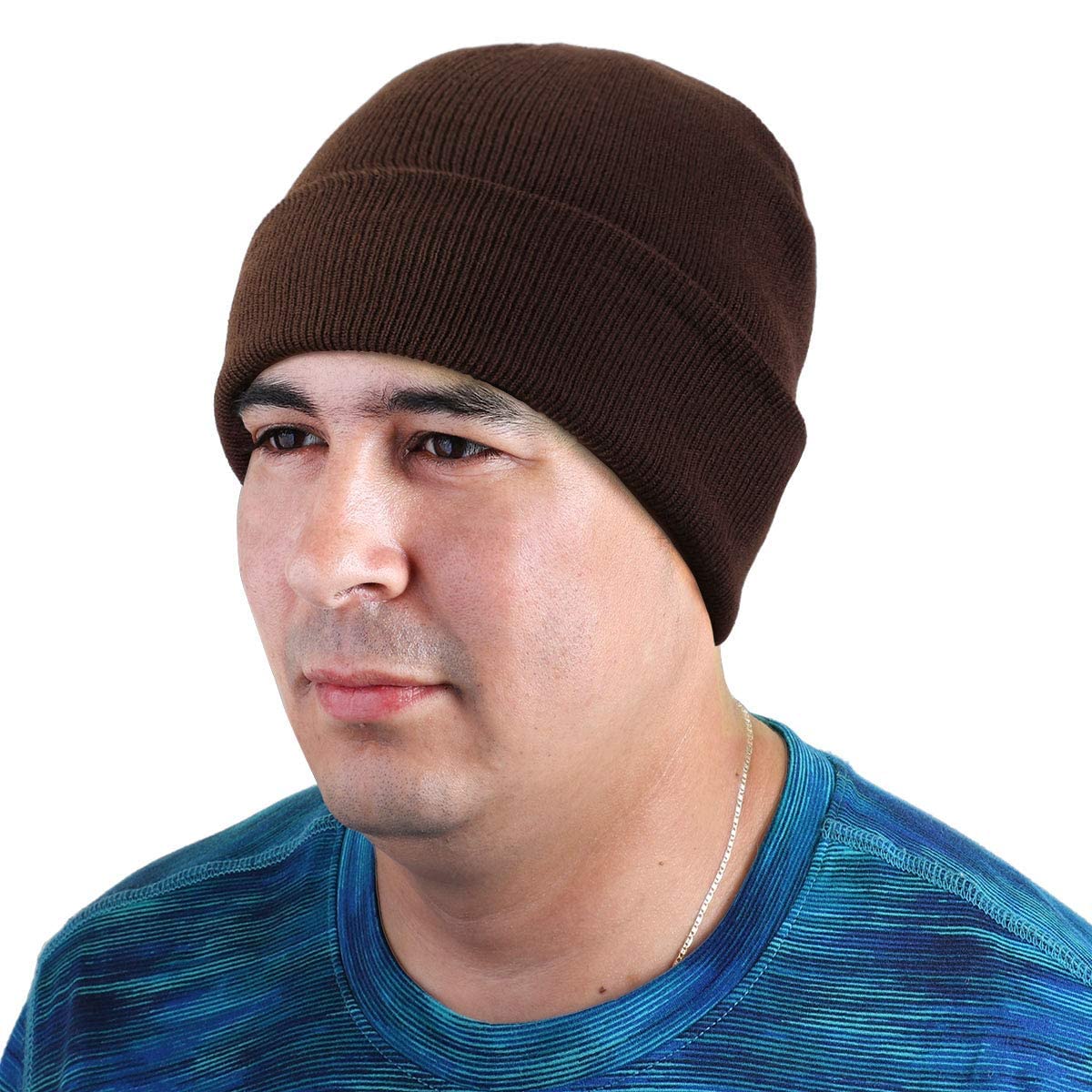 Falari Unisex Beanie Cap - Soft Knitted Winter Hat for Men & Women - Warm Solid Color Skull Cap for Outdoor Activities, Skiing, and Cold Weather