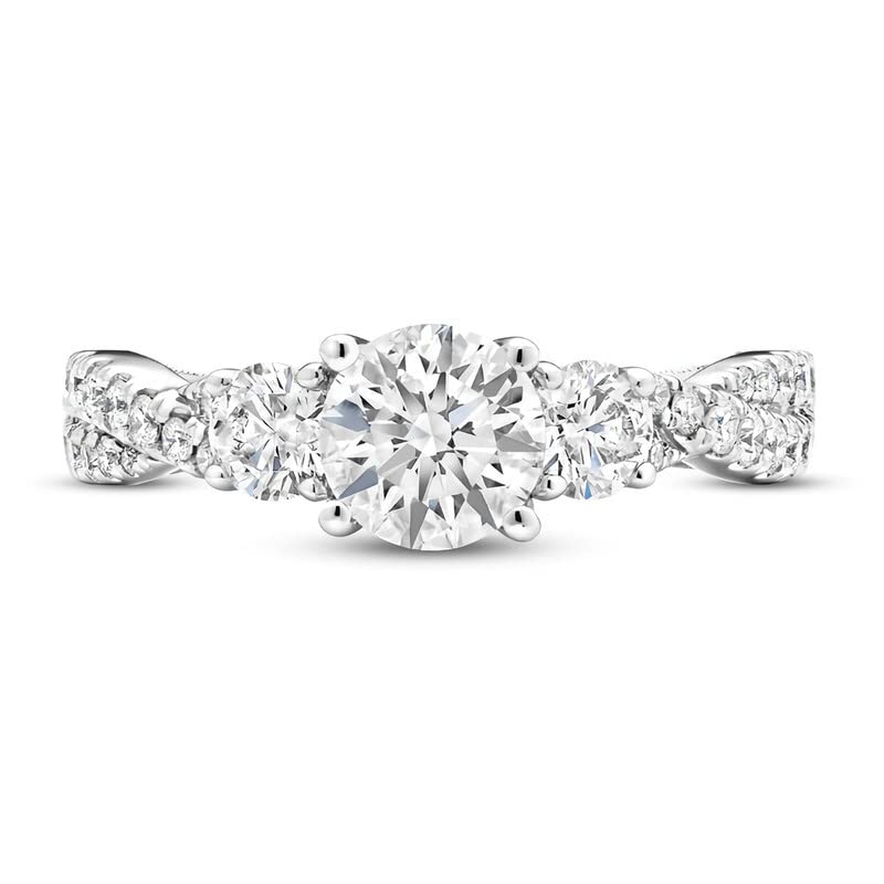1.5 Carat (ctw) Moissanite Engagement Rings for Women - Platinum Plated Sterling Silver Wedding Band, Vintage Solitaire Promise Ring - Perfect for Proposals, Anniversaries & Special Occasions