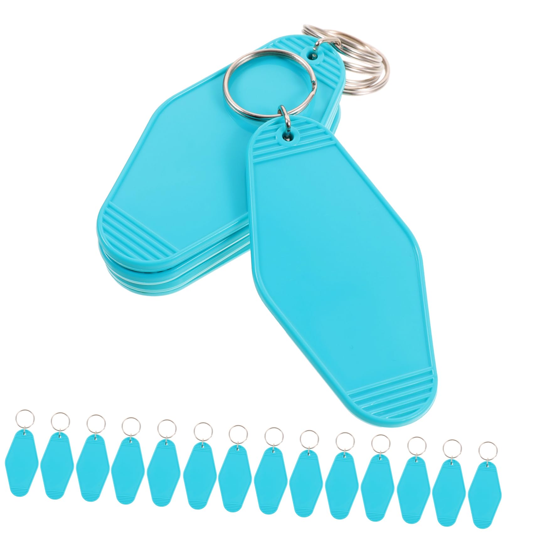 Durable 20pcs Plastic Luggage Key Tags - Fade-Resistant Keyring Labels for Easy Identification | Perfect for Travel, Suitcases, Backpacks & Organization
