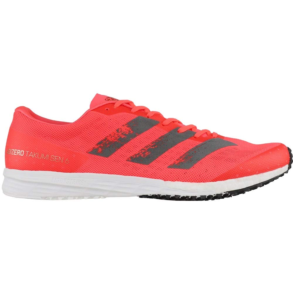adidas Men's Adizero Takumi Sen 6 Running Shoes - Lightweight Performance Sneakers for Marathon & Road Racing (Bright Orange) - Perfect for Competitive Runners & Speed Training
