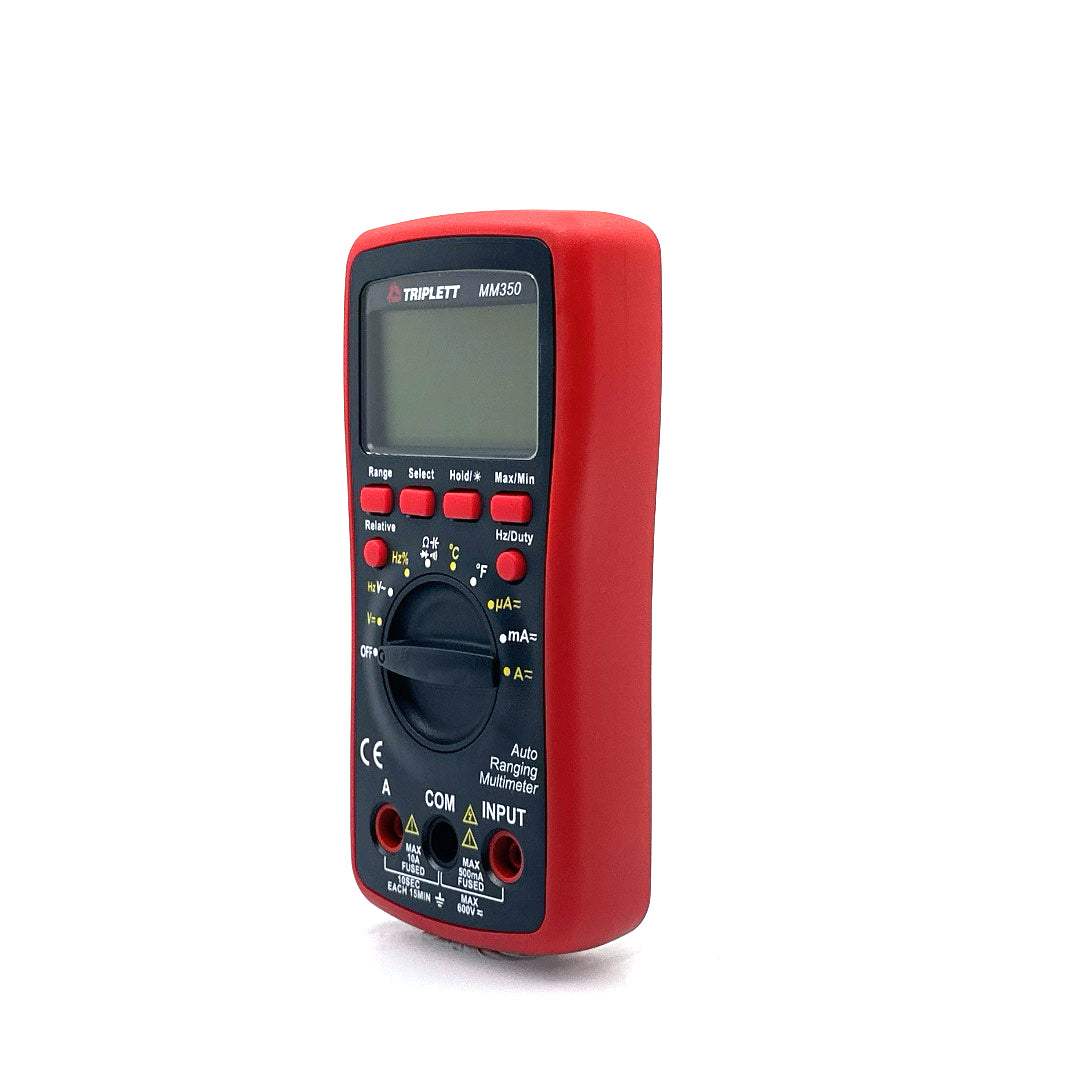 3 ½ Digit 4000 Count True RMS Auto Ranging Digital Multimeter MM350 - Professional Electrical Tester for Home, Car & Industrial Use