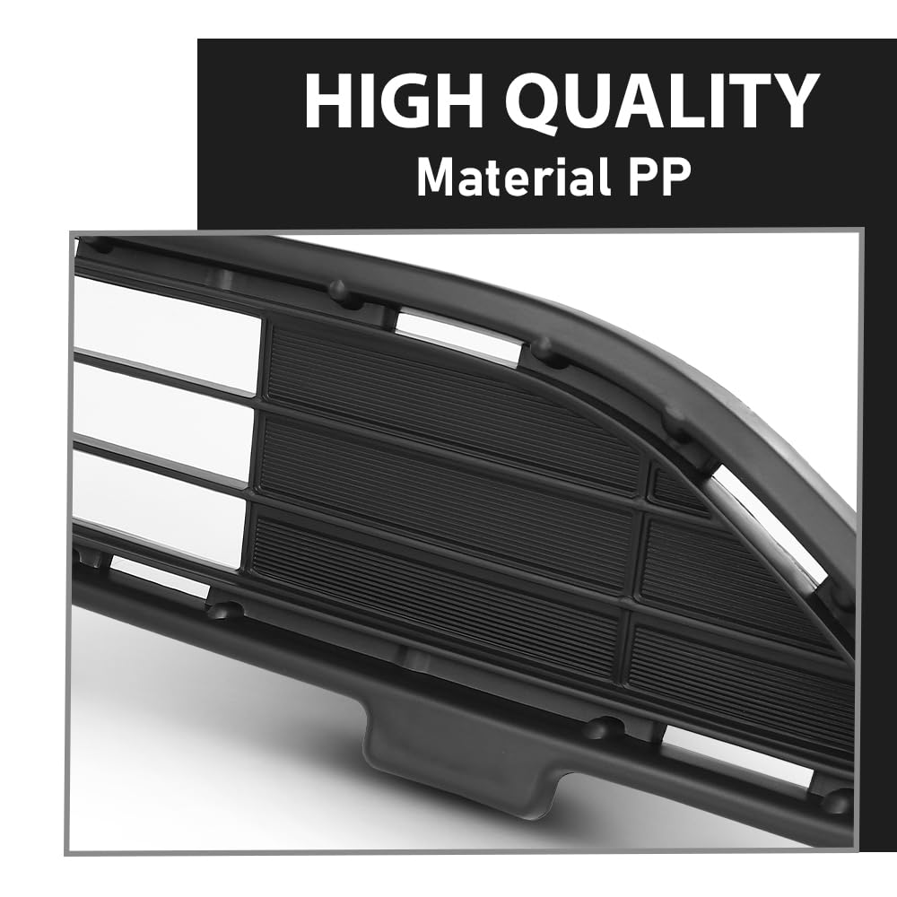 G-PLUS Front Bumper Center Grille with Camera Option for 2016-2018 Toyota RAV4 XLE LE | TO1036177 Replacement Part | Perfect for Off-Roading & Daily Commuting