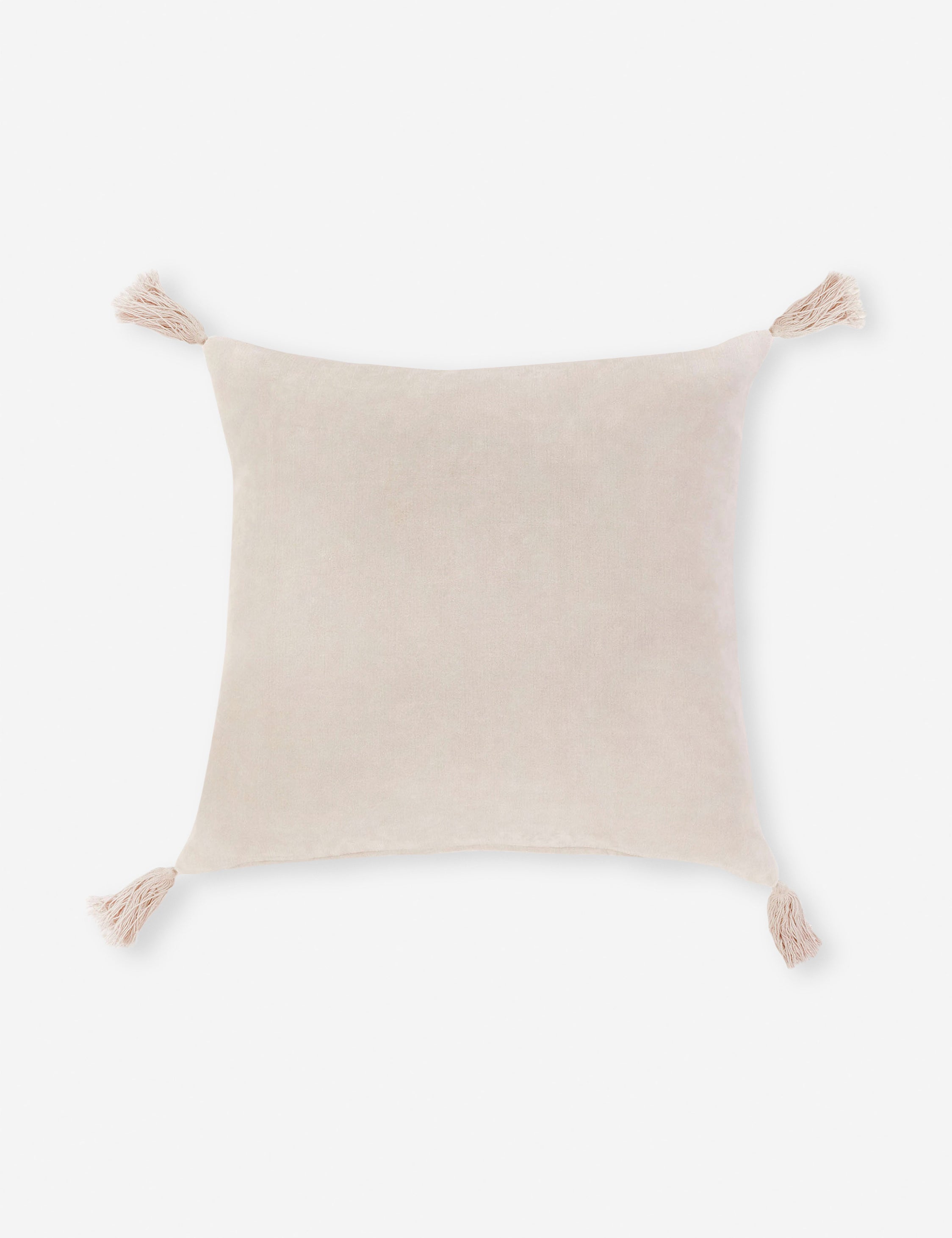 Luxury Bianca Velvet Throw Pillow Covers - Soft Decorative Cushion for Sofa, Bed & Home Decor - Elegant Living Room & Bedroom Accent Pillow by Pom Pom at Home