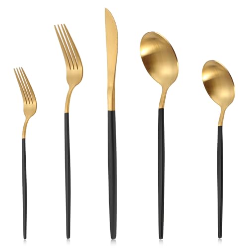 Gold With Black Handle