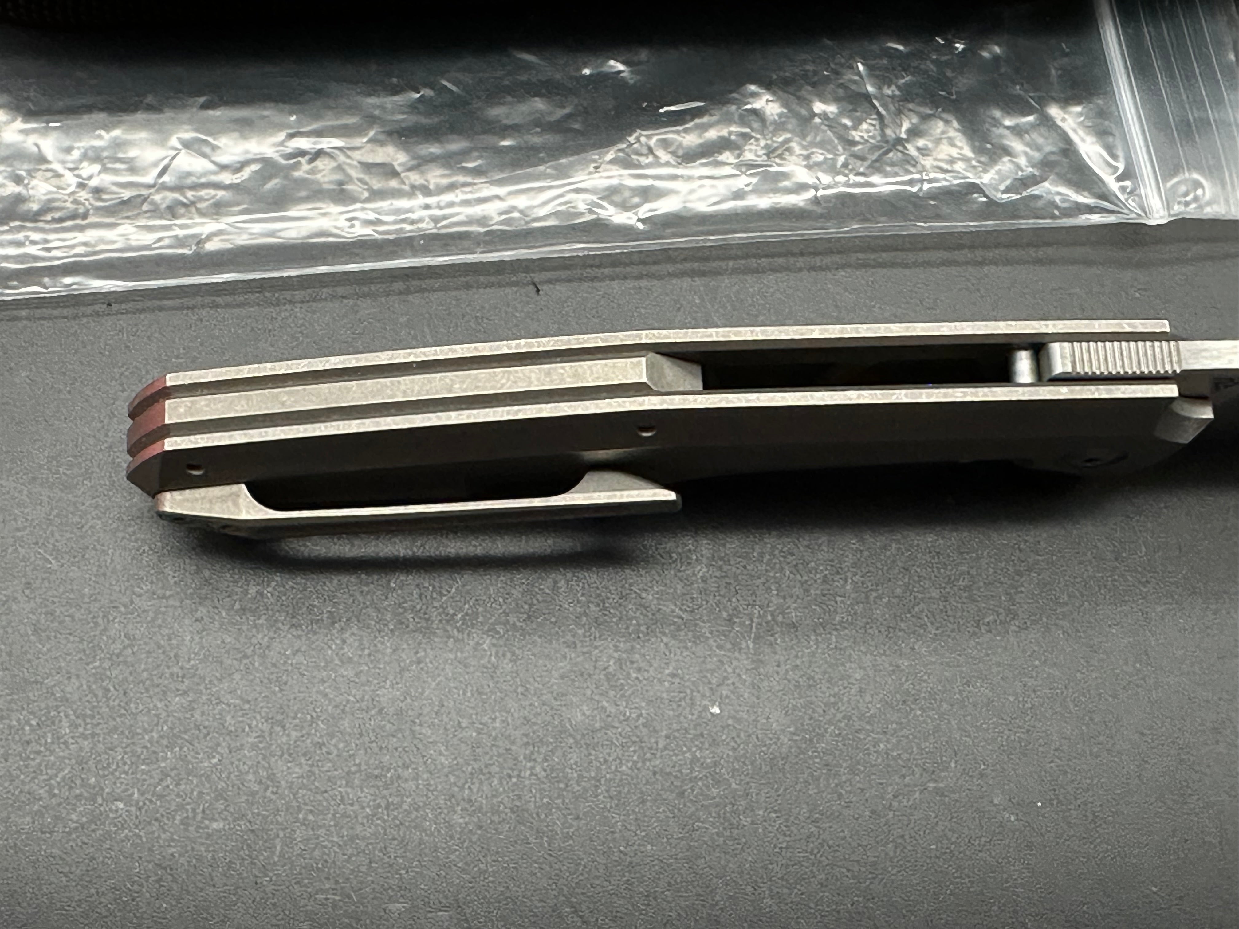 CKF Fif20Ti CF #139 - Premium M390 Satin Blade & Milled Titanium Handles - EDC Folding Knife for Outdoor, Camping & Everyday Carry