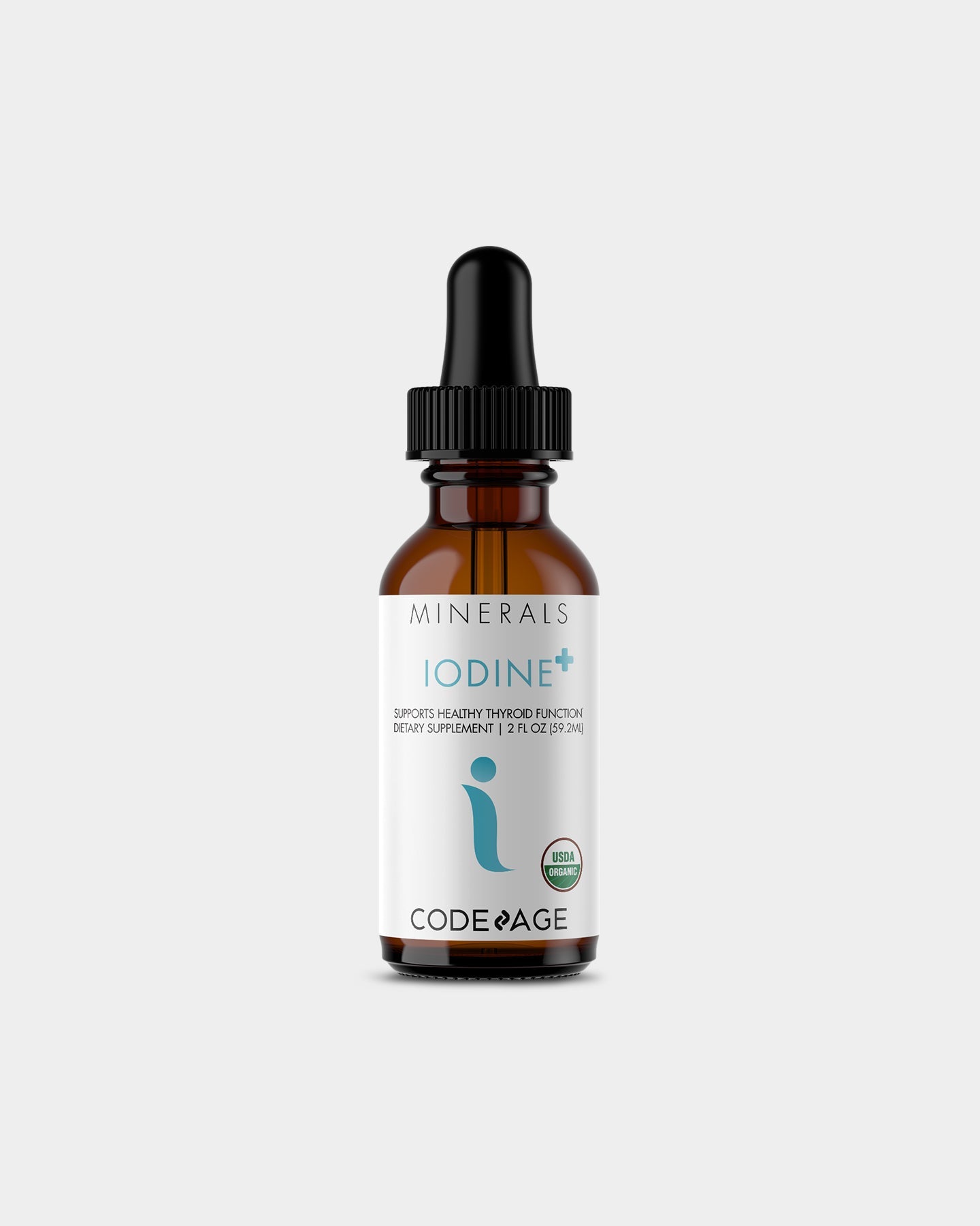Codeage Minerals Iodine Supplement with USDA Certified Organic Kelp - Supports Thyroid Health & Metabolism - Perfect for Daily Wellness Routine & Detox Support
