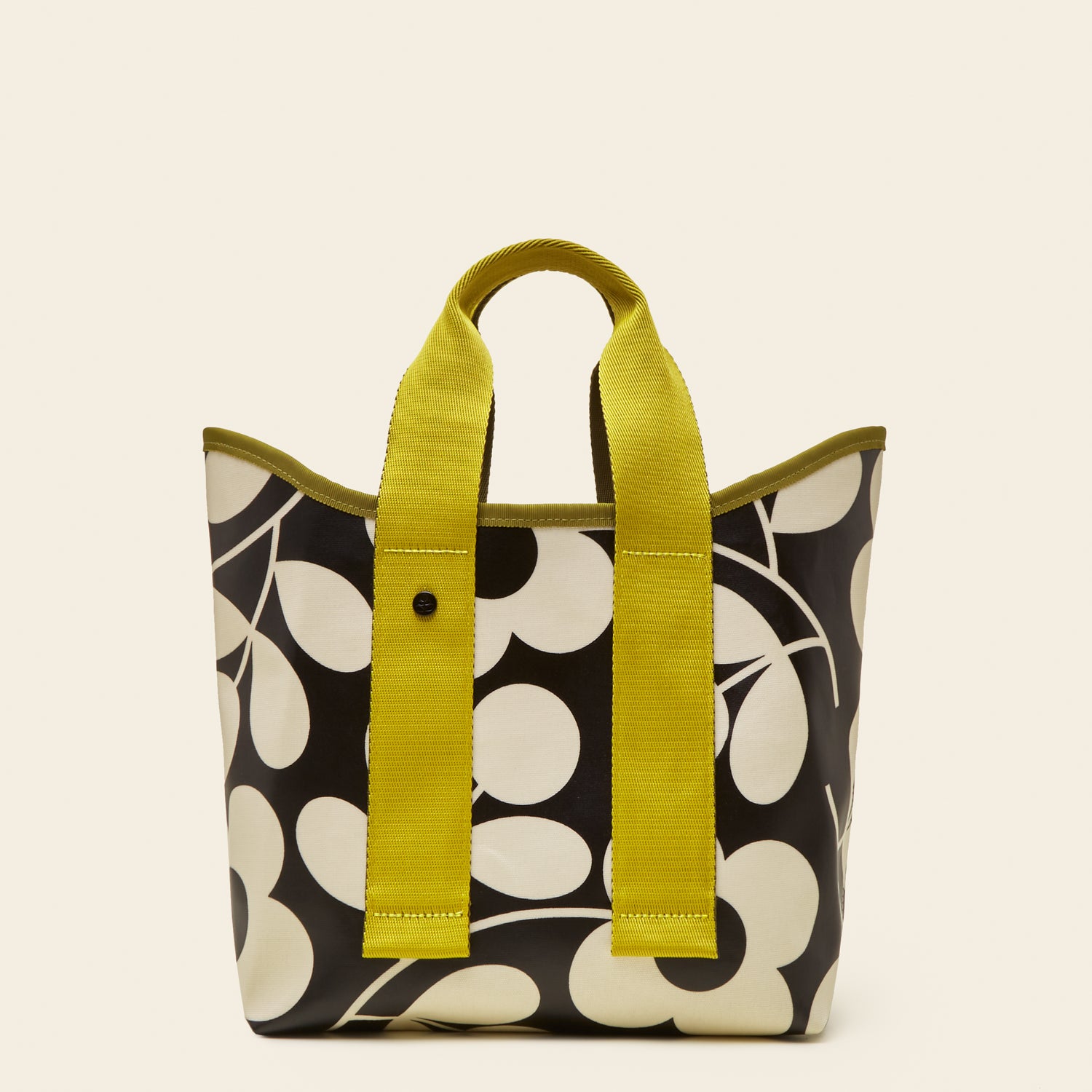 Stylish Medium Tote Bag with Giant Floral Sprig Print - Perfect for Work, Shopping & Beach Outings