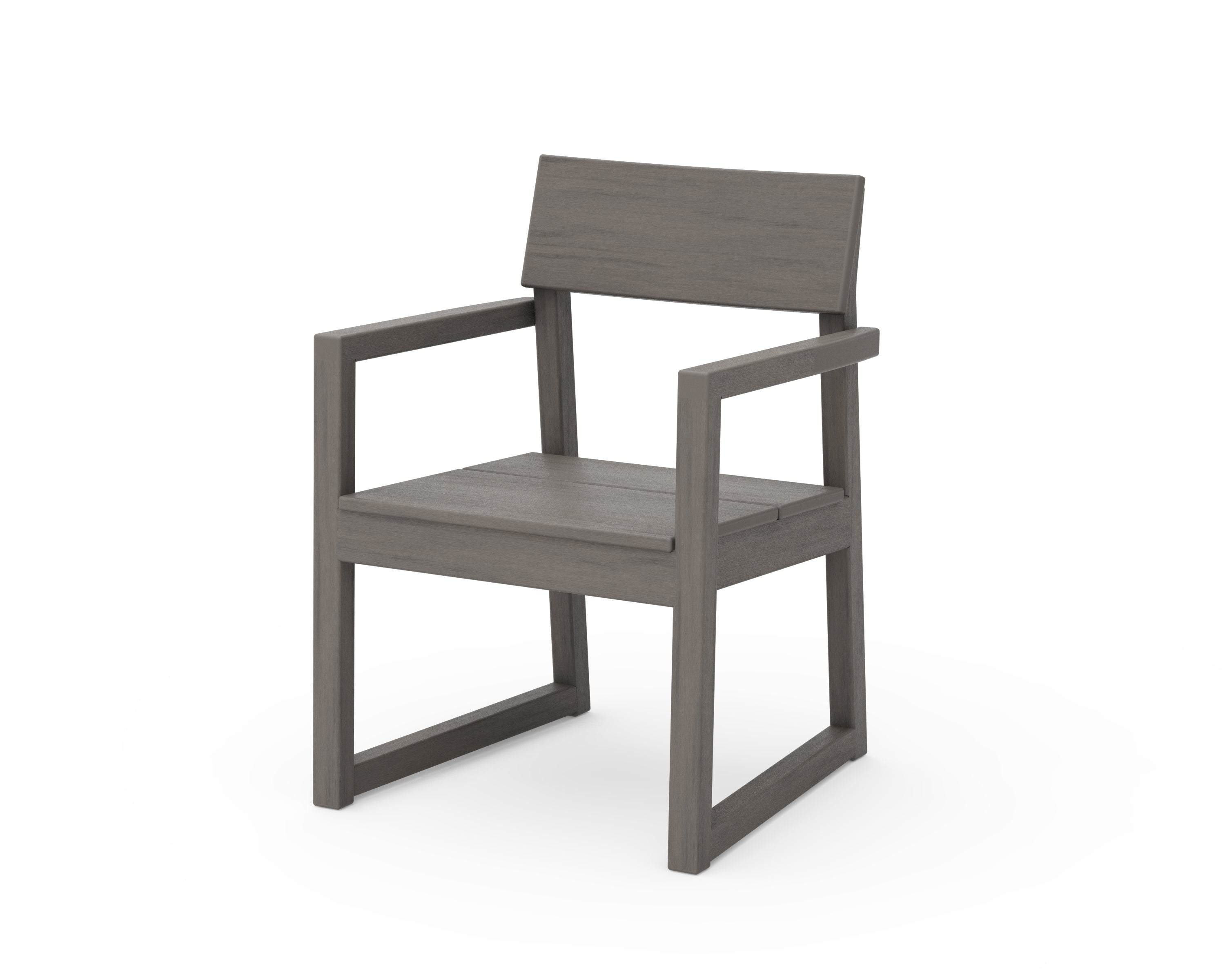 POLYWOOD EDGE Dining Arm Chair – Weather-Resistant Outdoor & Indoor Dining Chair for Patio, Deck, or Kitchen – Durable & Comfortable Seating Solution