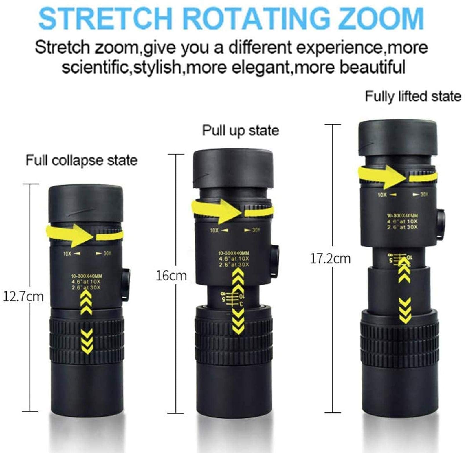12X50 High Power HD Monocular Telescope with Tripod & Universal Phone Clip - BAK4 Prism, Waterproof for Bird Watching, Hunting, Hiking & Outdoor Adventures - Compatible with Smartphones for Stargazing & Nature Observation