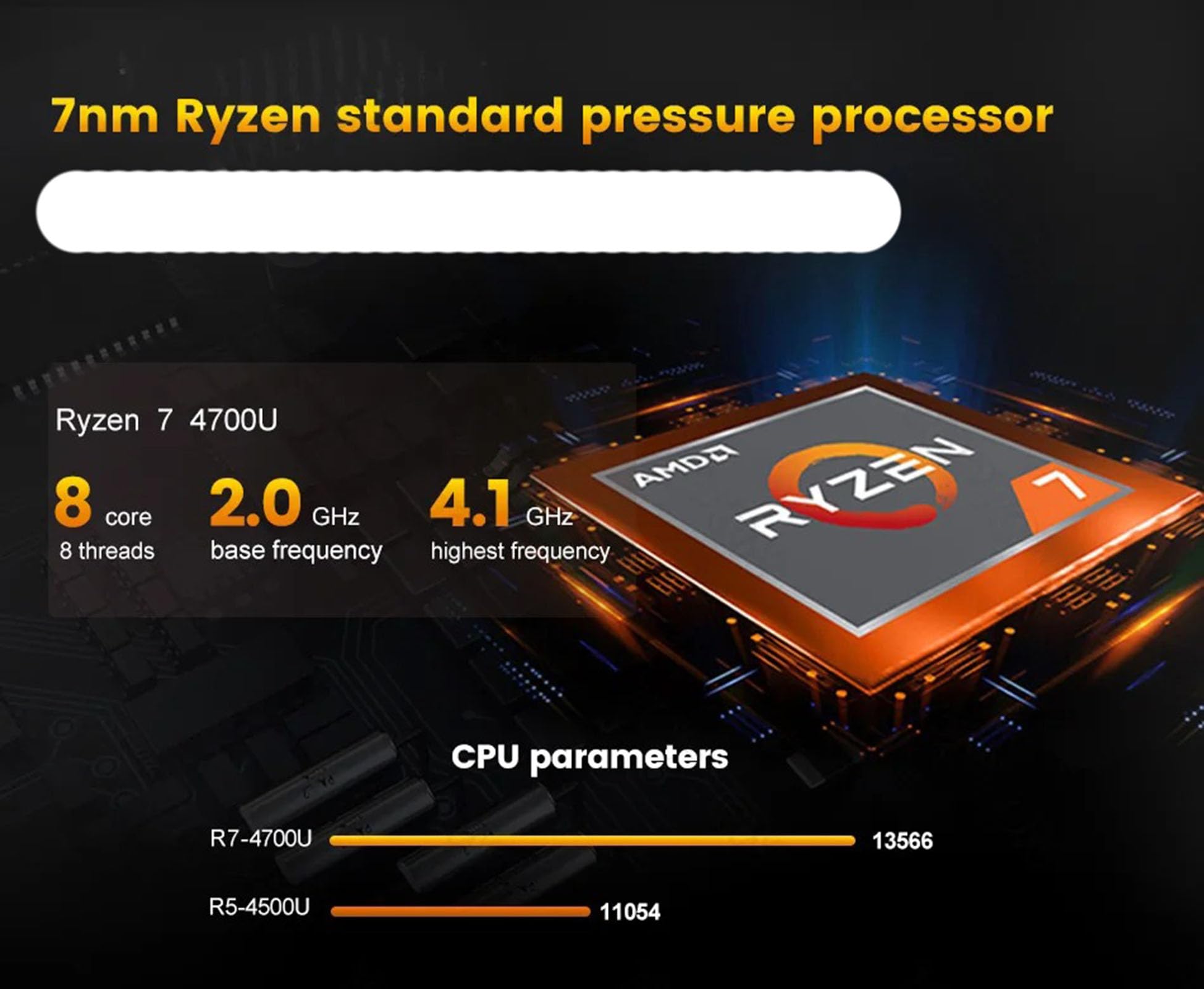 Tuofudun Mini PC Fanless Ryzen 3 4300U Barebone Desktop Computer - 4K Dual HD, Windows 11/10, WiFi6, BT5.2 - Perfect for HTPC, Gaming & Office Work