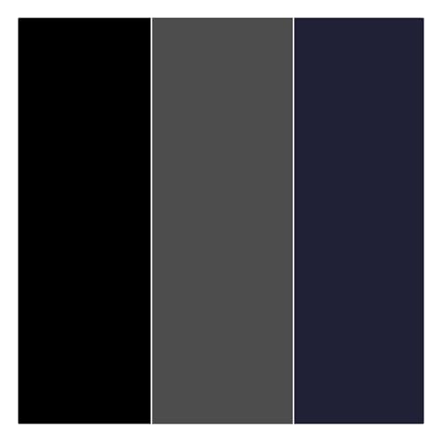 3 Packs Black/Dark Grey/Navy Blue