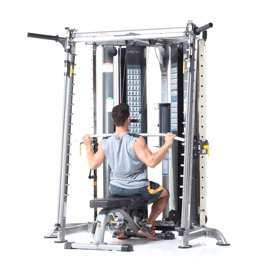 TuffStuff CXT 225 Smith Machine - Multi-Functional Home Gym Equipment for Strength Training & Weight Lifting - Perfect for Home Workouts & Commercial Gyms