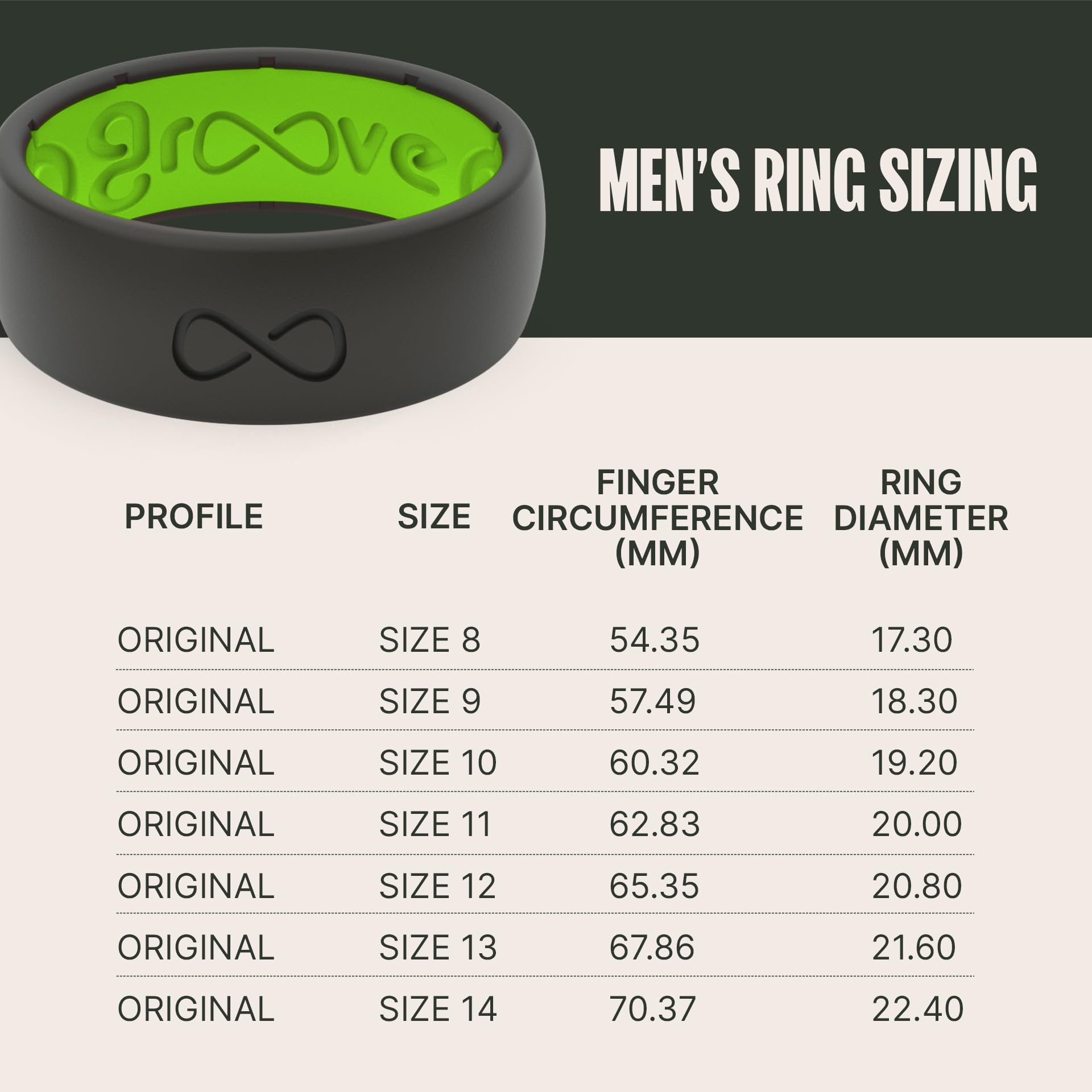 Groove Life Solid Silicone Ring for Men - Breathable Comfort Fit Wedding Band with Unique Design & Lifetime Warranty | Perfect for Active Lifestyle, Gym, Swimming & Outdoor Adventures
