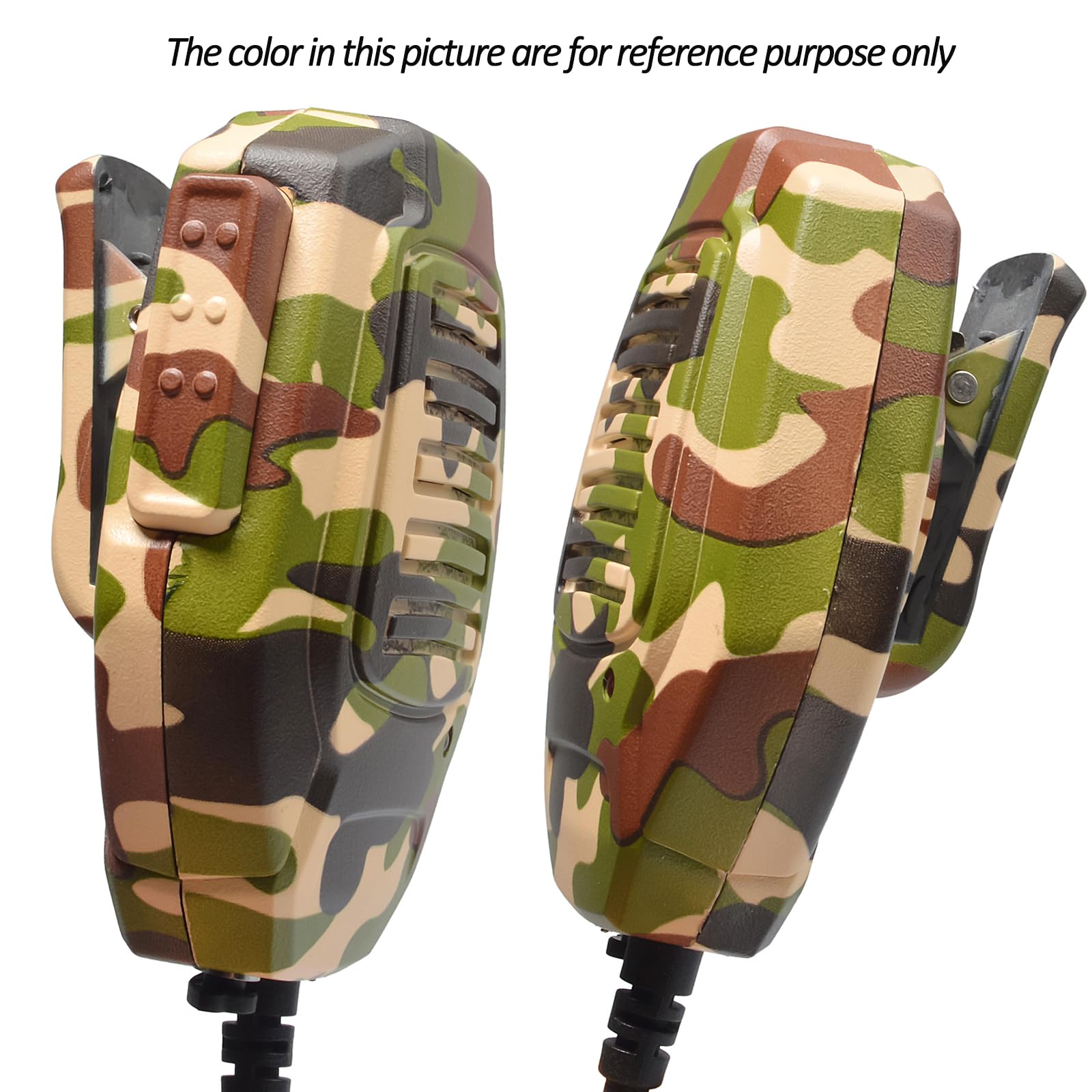 HYS 2-Pin Shoulder Speaker Microphone with 3.5mm Audio Jack - Compatible with BF-F8HP, UV-5R, BF-888s, Kenwood RT Series Radios - Hands-Free Communication for Security, Construction & Outdoor Activities