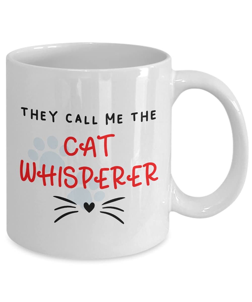 Funny Cat Whisperer Coffee Mug - Gift for Cat Lovers - Perfect for Home, Office & Coffee Breaks
