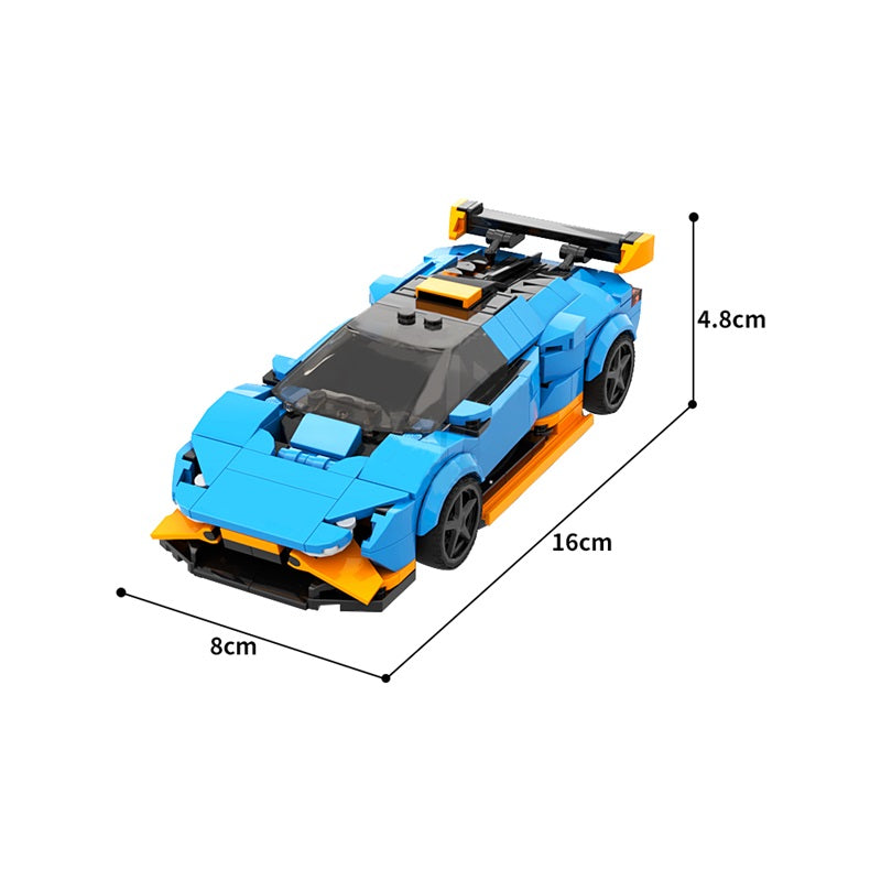 353PCS MOC 172824 Lamborghini Huracan STO Building Blocks Set - Gobricks Version - Perfect for Car Enthusiasts & Collectors - Build Your Own Supercar Model for Display or Play