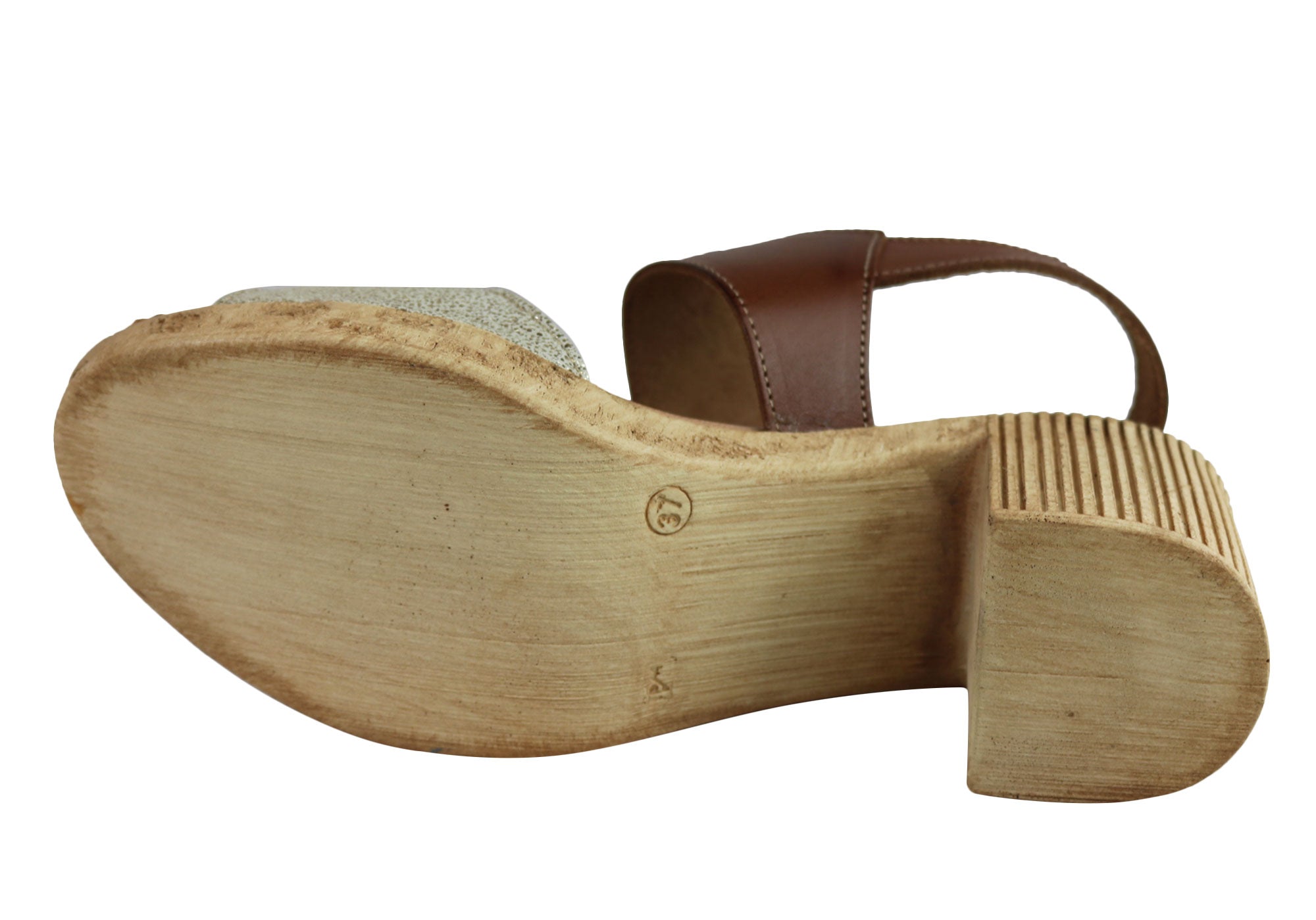Lola Canales Mia Women's Comfort Leather Mid Heel Sandals - Handmade in Spain - Perfect for Summer Outings, Weddings & Office Wear