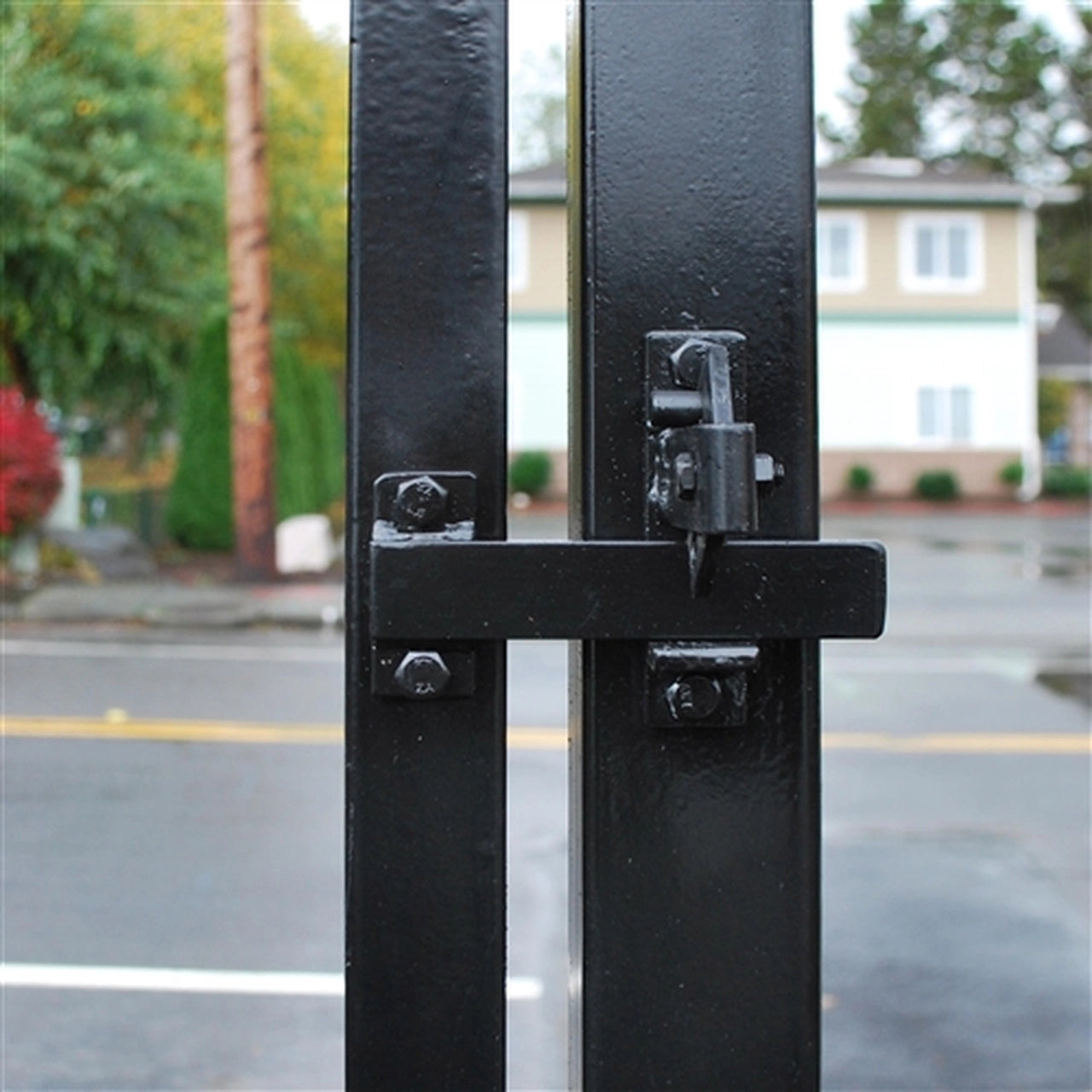 Heavy Duty Aleko LM191 Galvanized Steel Universal Gate Latch - Secure Fence & Garden Gate Hardware for Farms, Ranches & Backyard Security