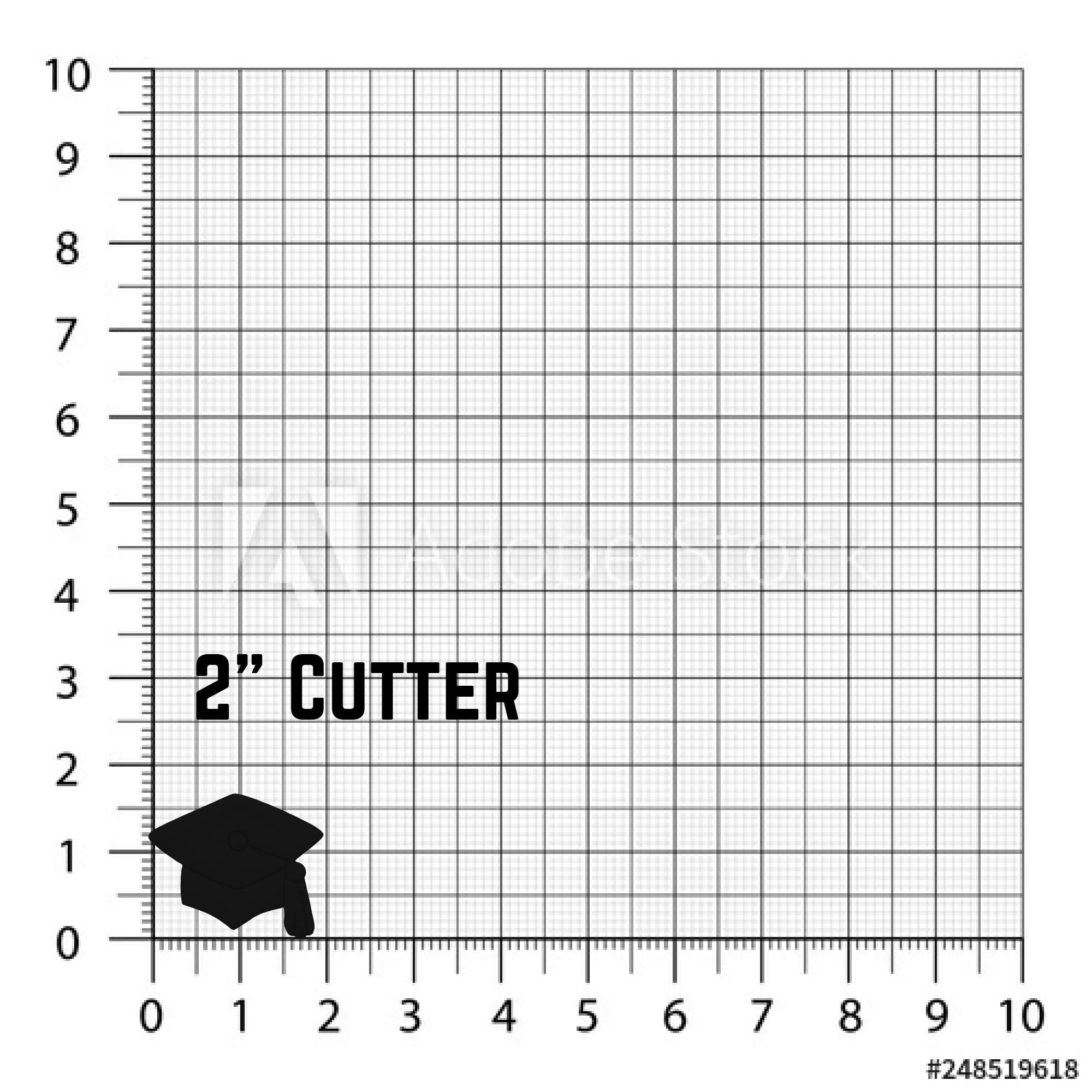 Sweet Prints Inc Graduation Cap Cookie Cutter Set - Stainless Steel Baking Tools for Graduation Party, Cupcake Decorating & DIY Cookies (Dishwasher Safe) - Perfect for Graduation Celebrations, School Events & Gift Giving