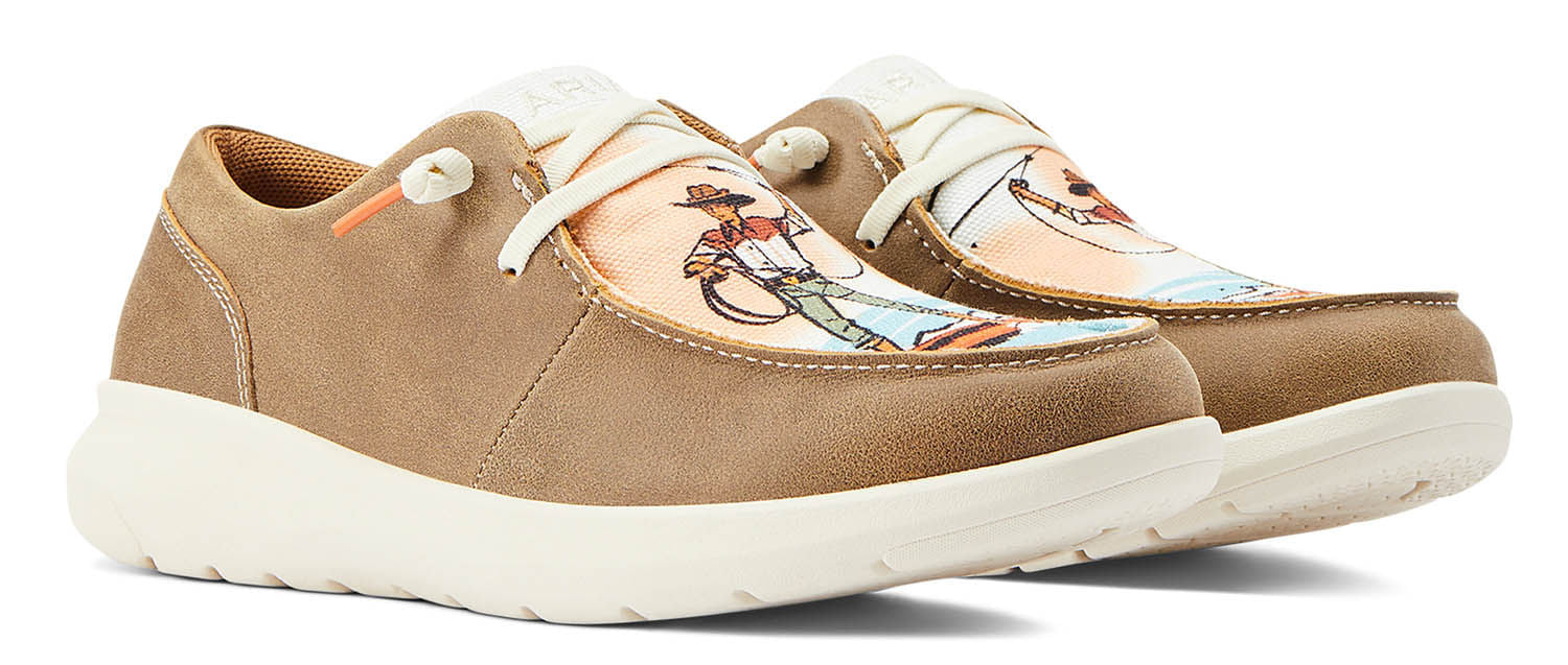 Ariat Women's Hilo Western Aloha Shoes - Comfortable Cowgirl Boots for Country Dancing & Outdoor Activities