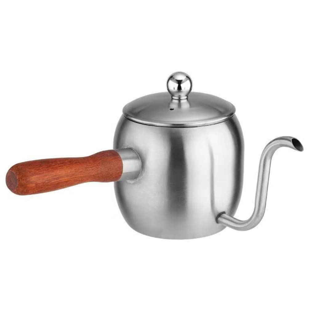 Premium Gooseneck Coffee Kettle - Long Spout Pour Over Coffee Maker for Precision Brewing, Handcrafted Tea Kettle with Ergonomic Handle, Ideal for Home Baristas & Specialty Coffee Lovers - Perfect for Pour Over, Chemex, V60, and French Press Brewing Methods