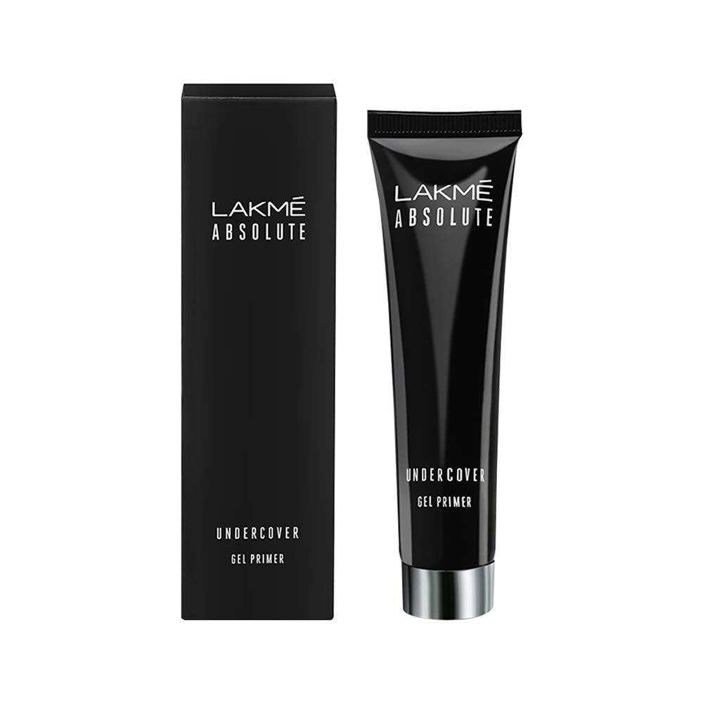 Lakmé Eyeconic Lash Curling Mascara - Black (9ml) & Lakmé Absolute Under Cover Gel Face Primer - White (30g) | Volumizing Mascara for Long Lashes & Smoothing Makeup Primer for Flawless Base | Perfect for Daily Makeup & Special Occasions