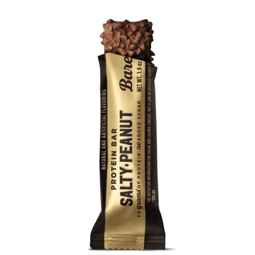 Barebells High Protein Bar - Salty Peanut Flavor | 20g Protein | Low Sugar | Healthy Snack for Gym, Hiking & Post-Workout Recovery