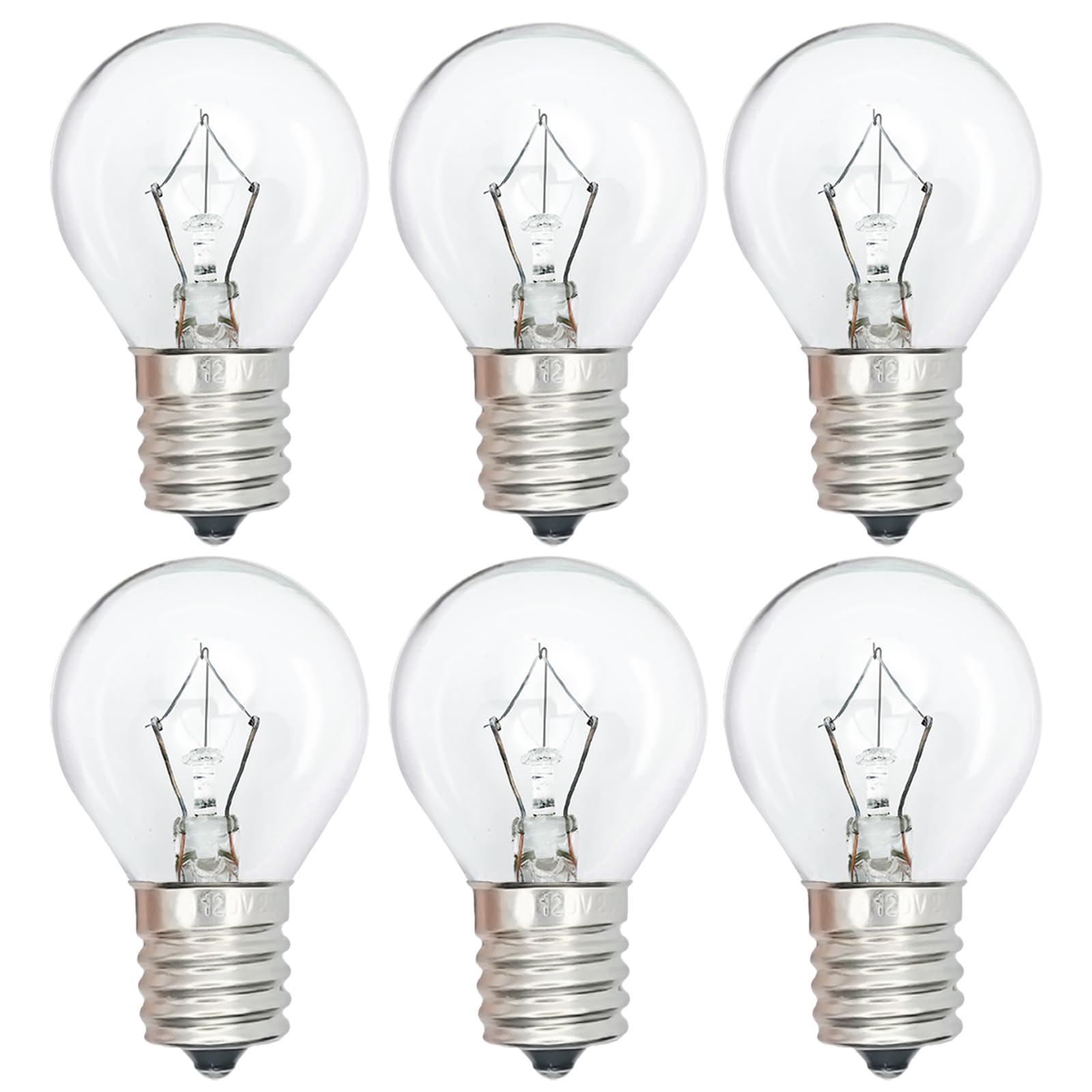 Original Lava Lamp Bulb 25 Watt 6 Pack - S11 E17 Base Replacement Bulbs for 14.5 Inch / 20-Ounce Lava Lamps & Glitter Lamps - 120V Dimmable 2700K Warm White Light Bulbs - Perfect for Home Decor, Mood Lighting & Relaxation Spaces