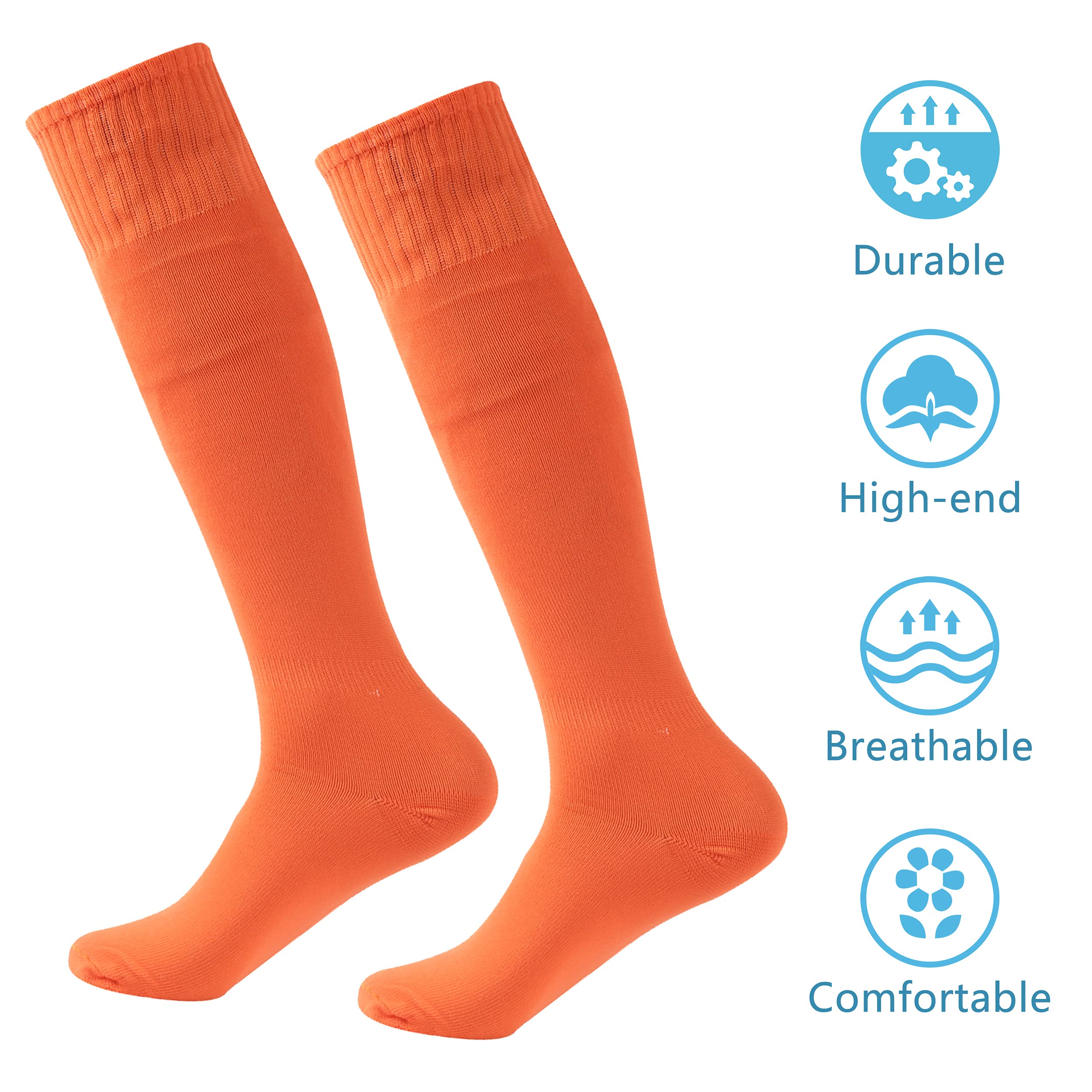 **Best Soccer Socks for Men & Women – Knee High, Lightweight, Breathable Team Sports Socks (2/6/12 Pairs) – Perfect for Football, Softball, Baseball & Training**    *(Ideal for Athletes, Team Uniforms & Everyday Sports Wear)*