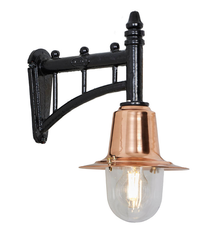 Avonshire 1Lt Outdoor Wall Light in Copper - Weatherproof Exterior Sconce for Porch, Patio, and Garden Lighting