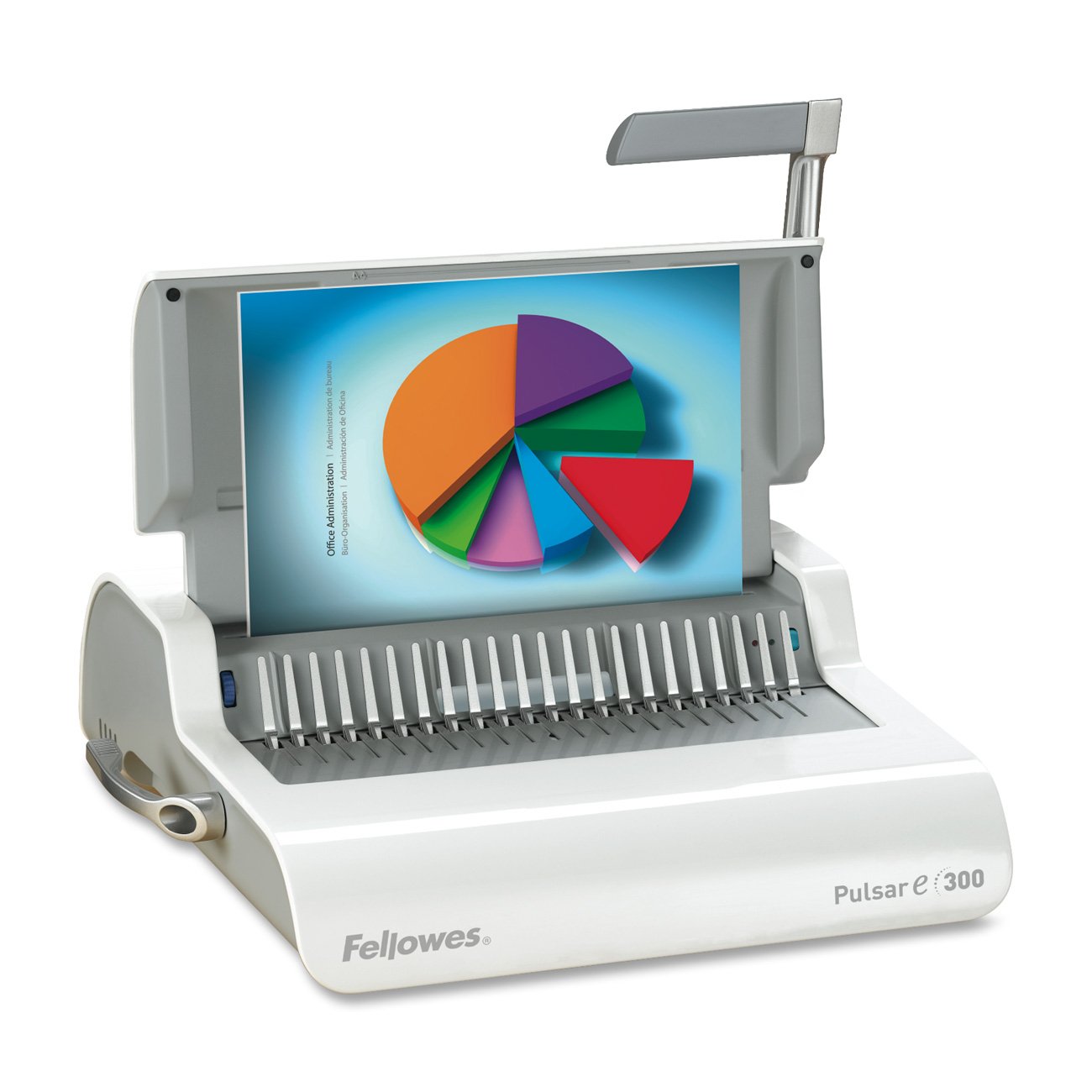 Fellowes Pulsar 300 Comb Binding Machine (5216601) - Professional Document Binding for Office, School & Home Use | Perfect for Reports, Presentations & Booklets
